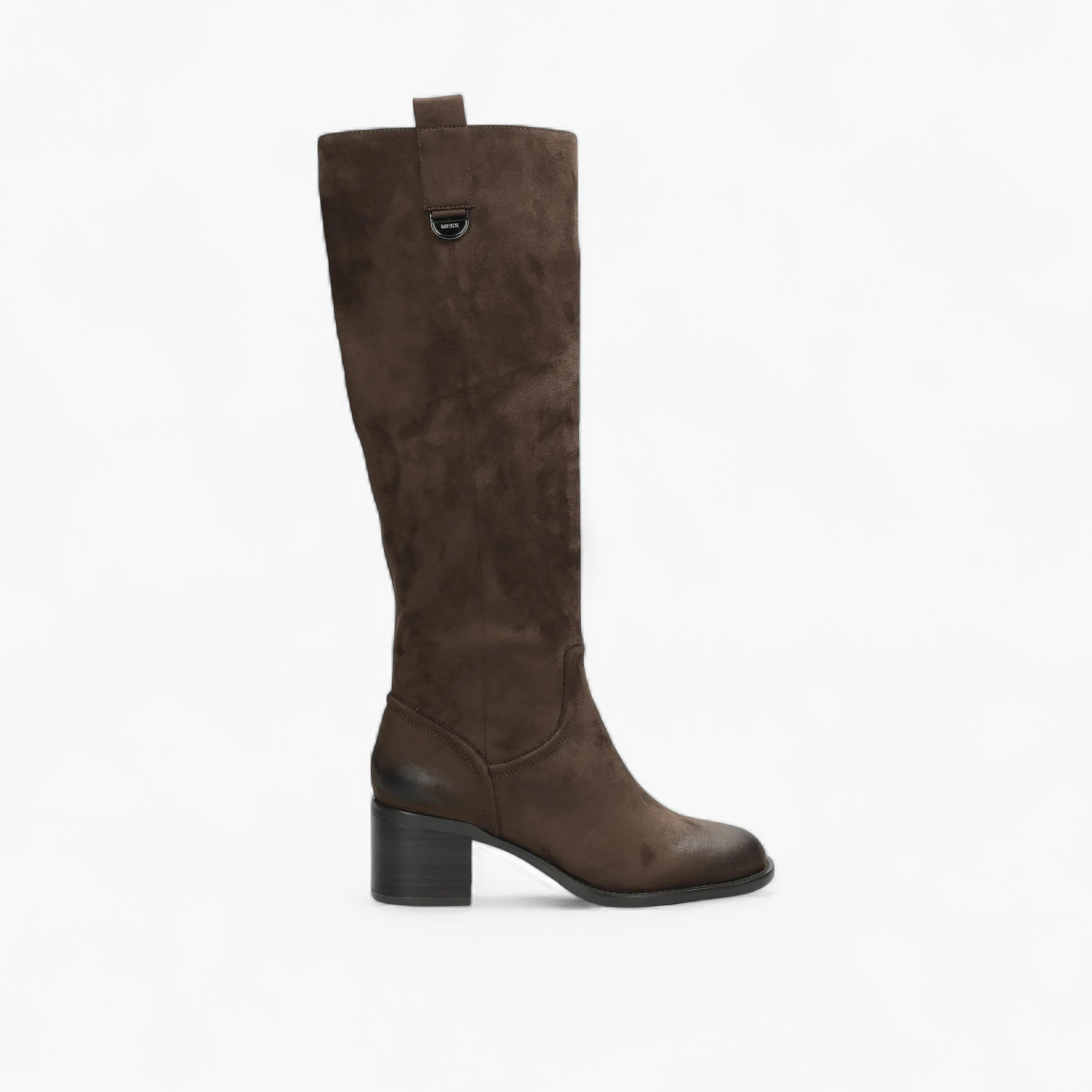 بوت سادة طويل بكعب عريض من ميكس-women-shoes-boots-image-2