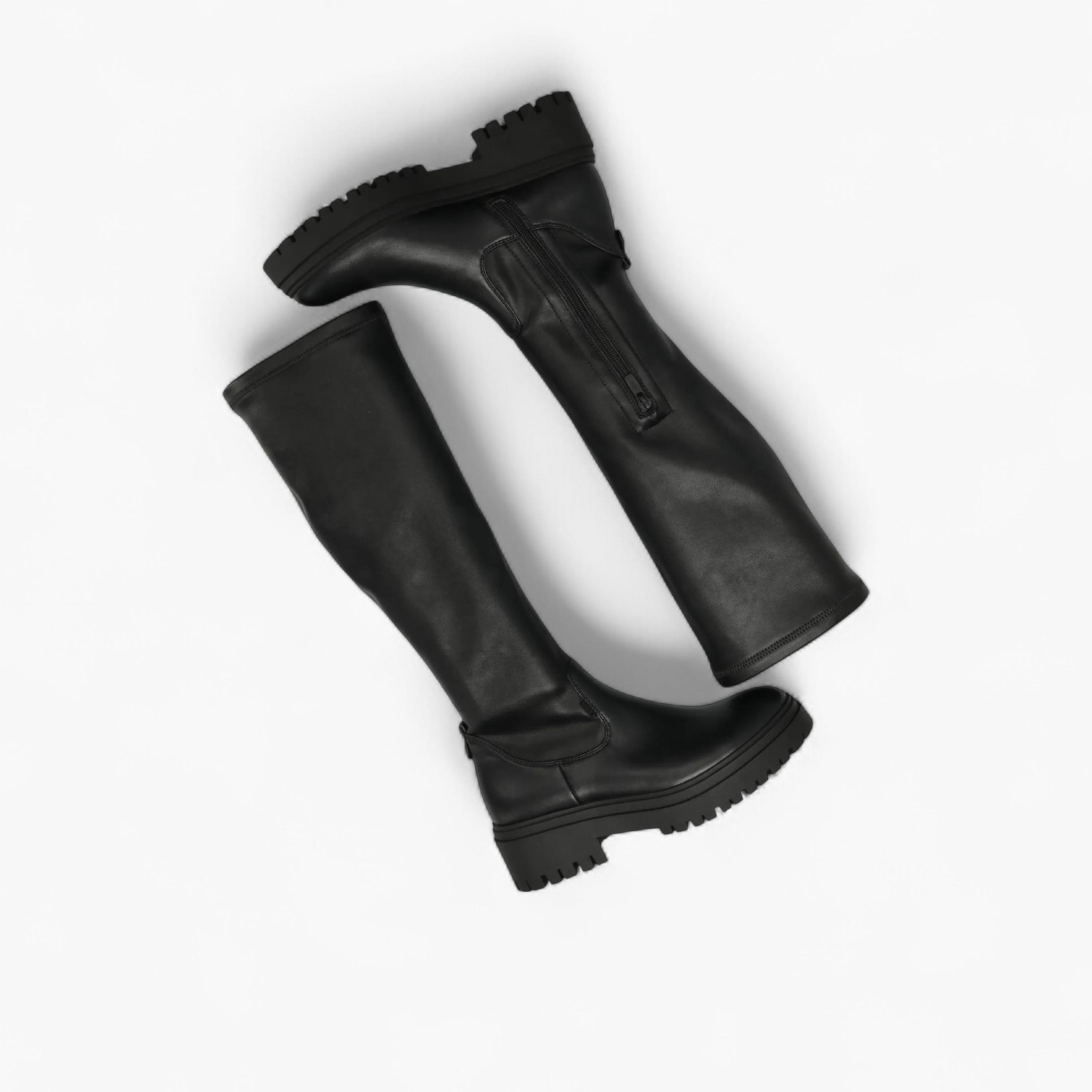 بوت سادة طويل بسحّاب إغلاق من ميكس-women-shoes-boots-image-5