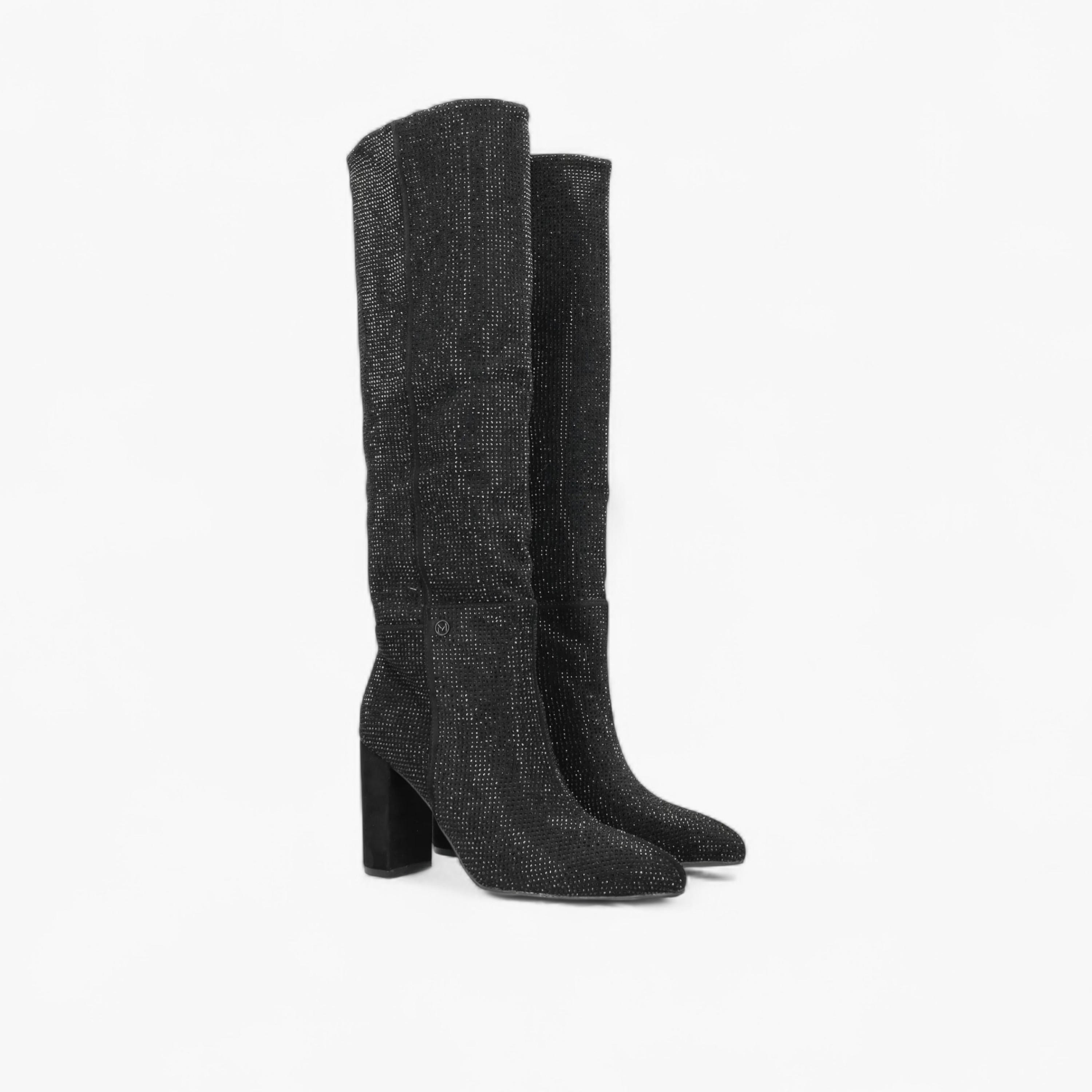 Mexx Embellished High Shaft Boots with Block Heel-women-shoes-boots-image-1