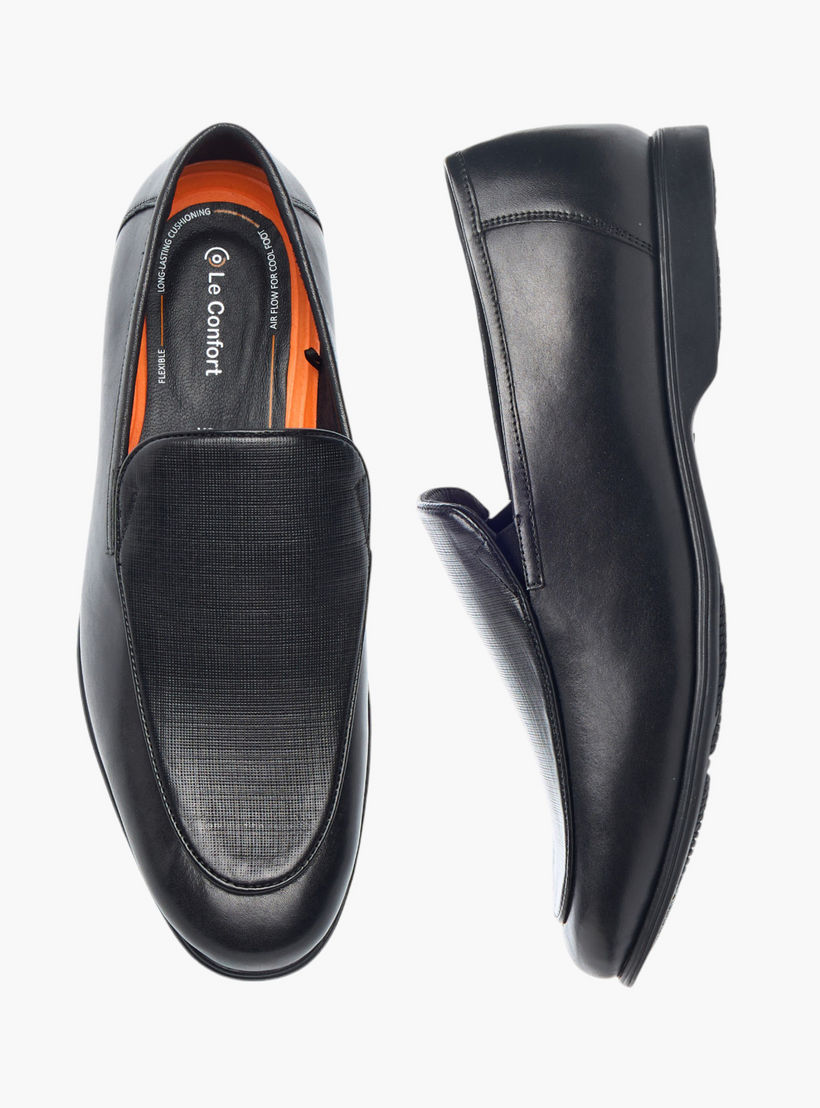 حذاء سهل الارتداء جلد بارز الملمس مريح من لو كونفورت-men-shoes-formalshoes-image-6