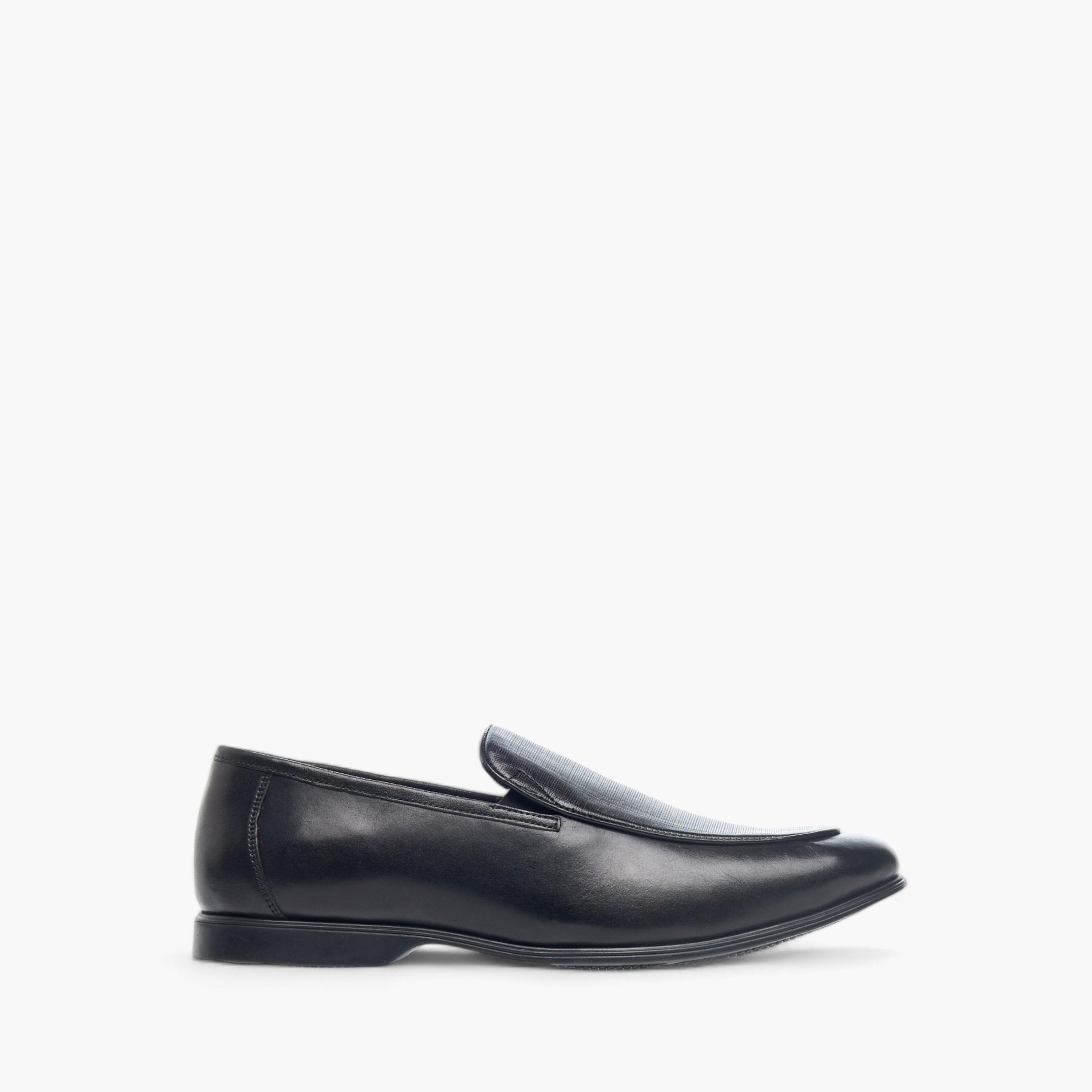 حذاء سهل الارتداء جلد بارز الملمس مريح من لو كونفورت-men-shoes-formalshoes-image-4
