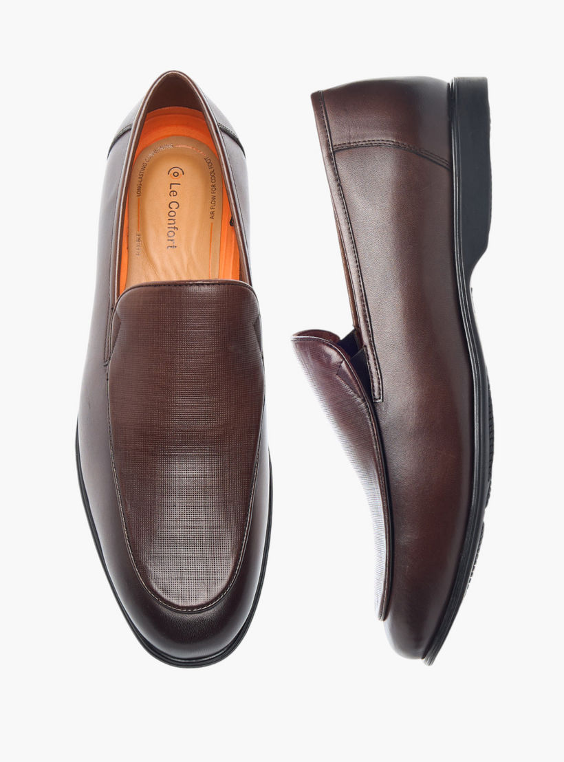 حذاء سهل الارتداء جلد بارز الملمس مريح من لو كونفورت-men-shoes-formalshoes-image-6