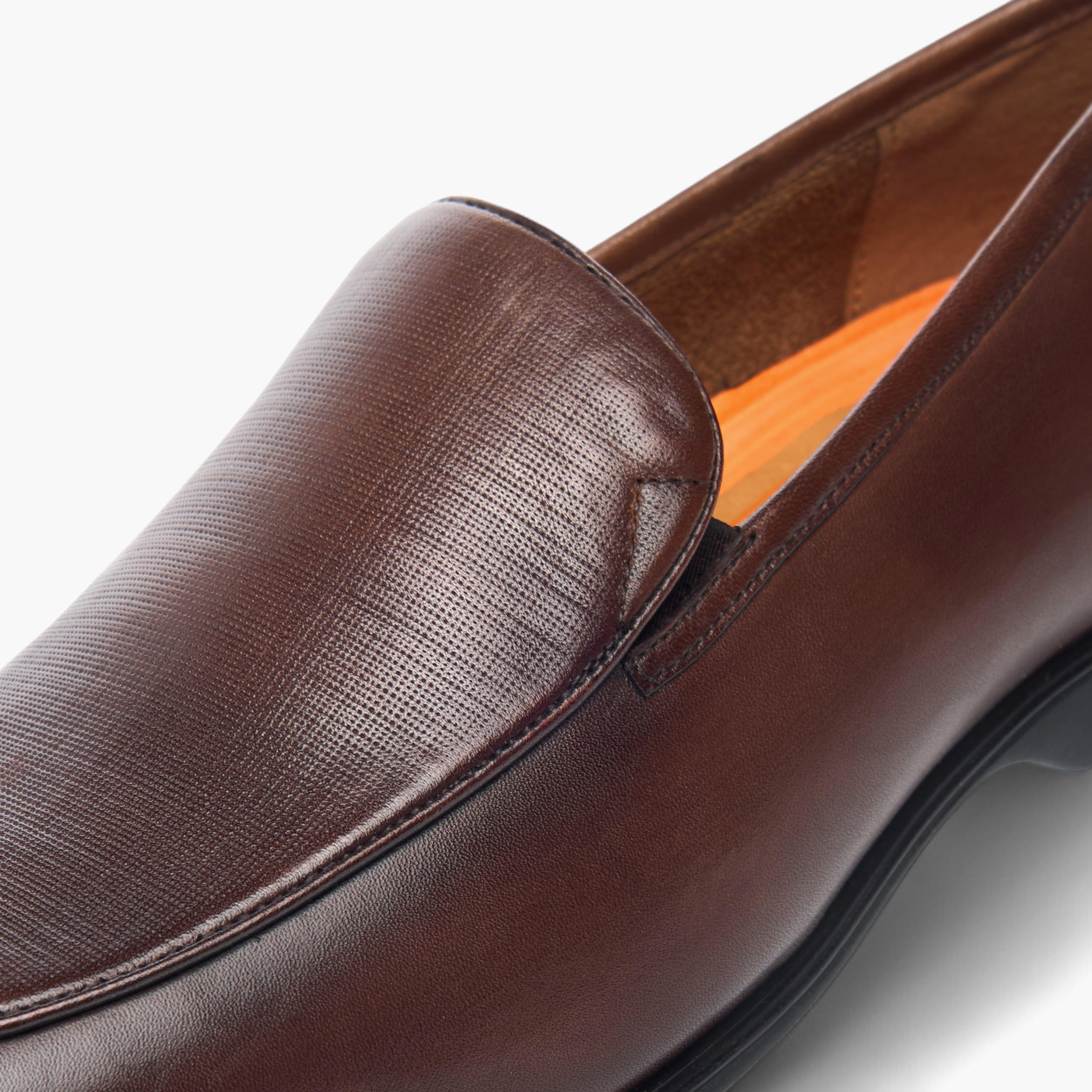 حذاء سهل الارتداء جلد بارز الملمس مريح من لو كونفورت-men-shoes-formalshoes-image-3