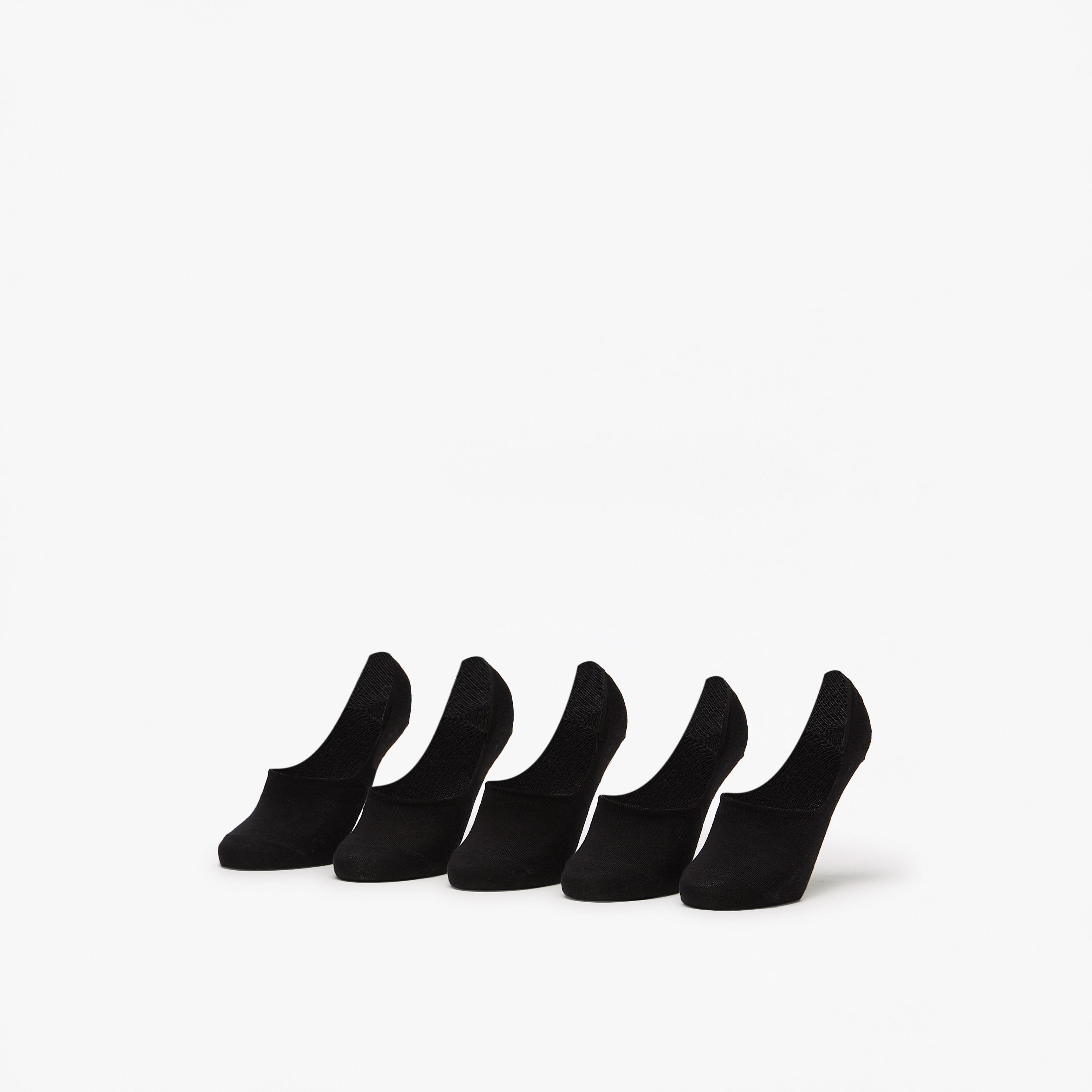 Flora Bella Solid No Show Socks - Set of 5-women-socksandstockings-image-1