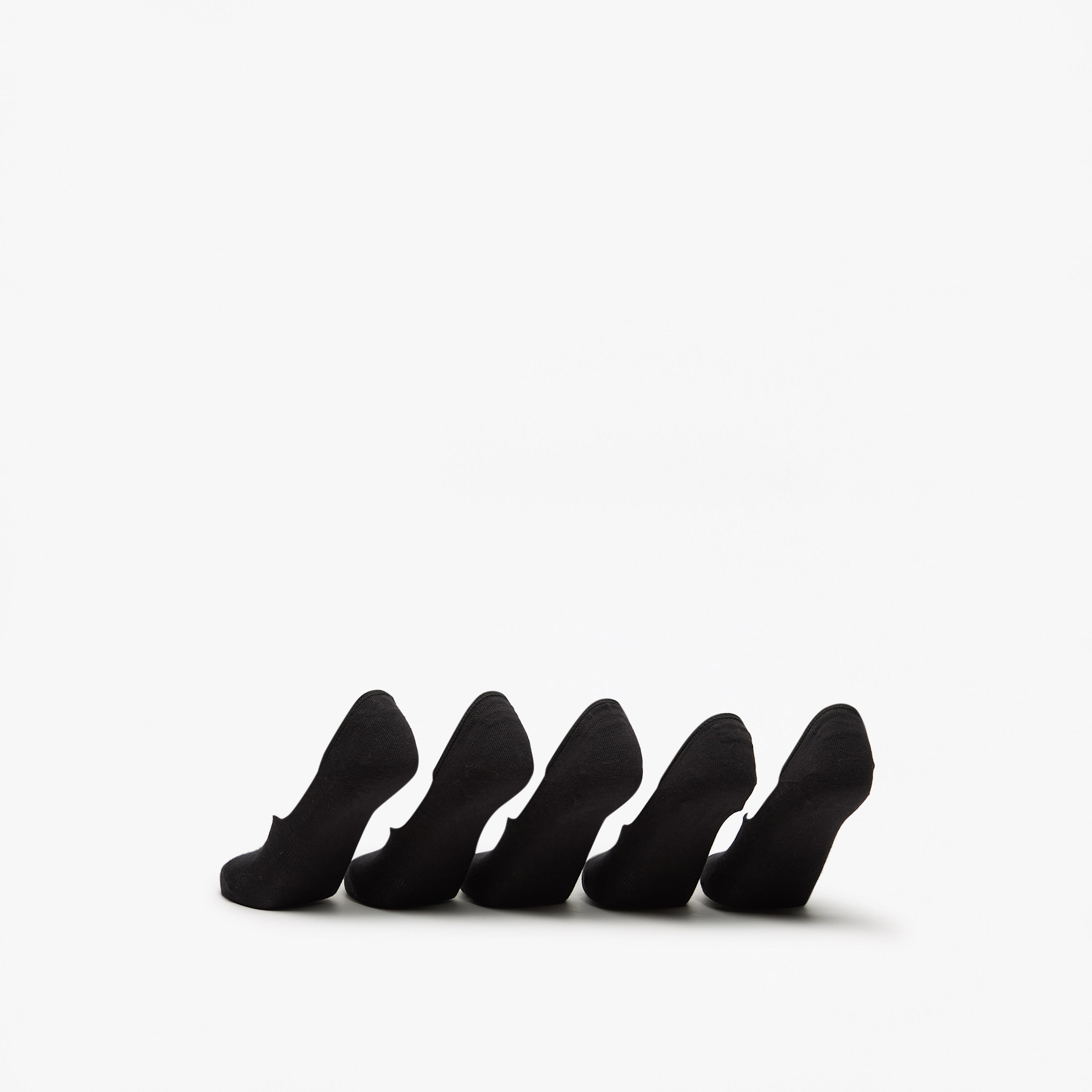 Flora Bella Solid No Show Socks - Set of 5-women-socksandstockings-image-3