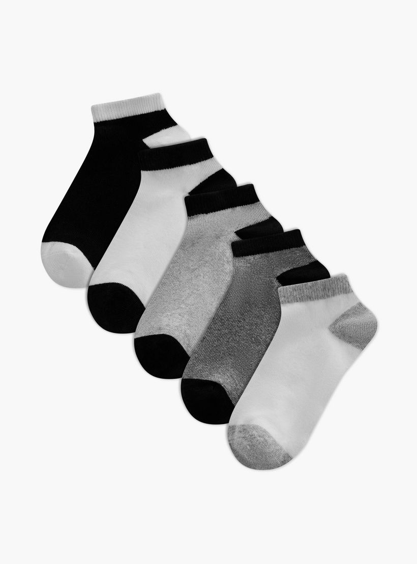 LBL by Shoexpress Assorted Ankle Length Socks - Set of 5-girls-accessories-socks-image-1