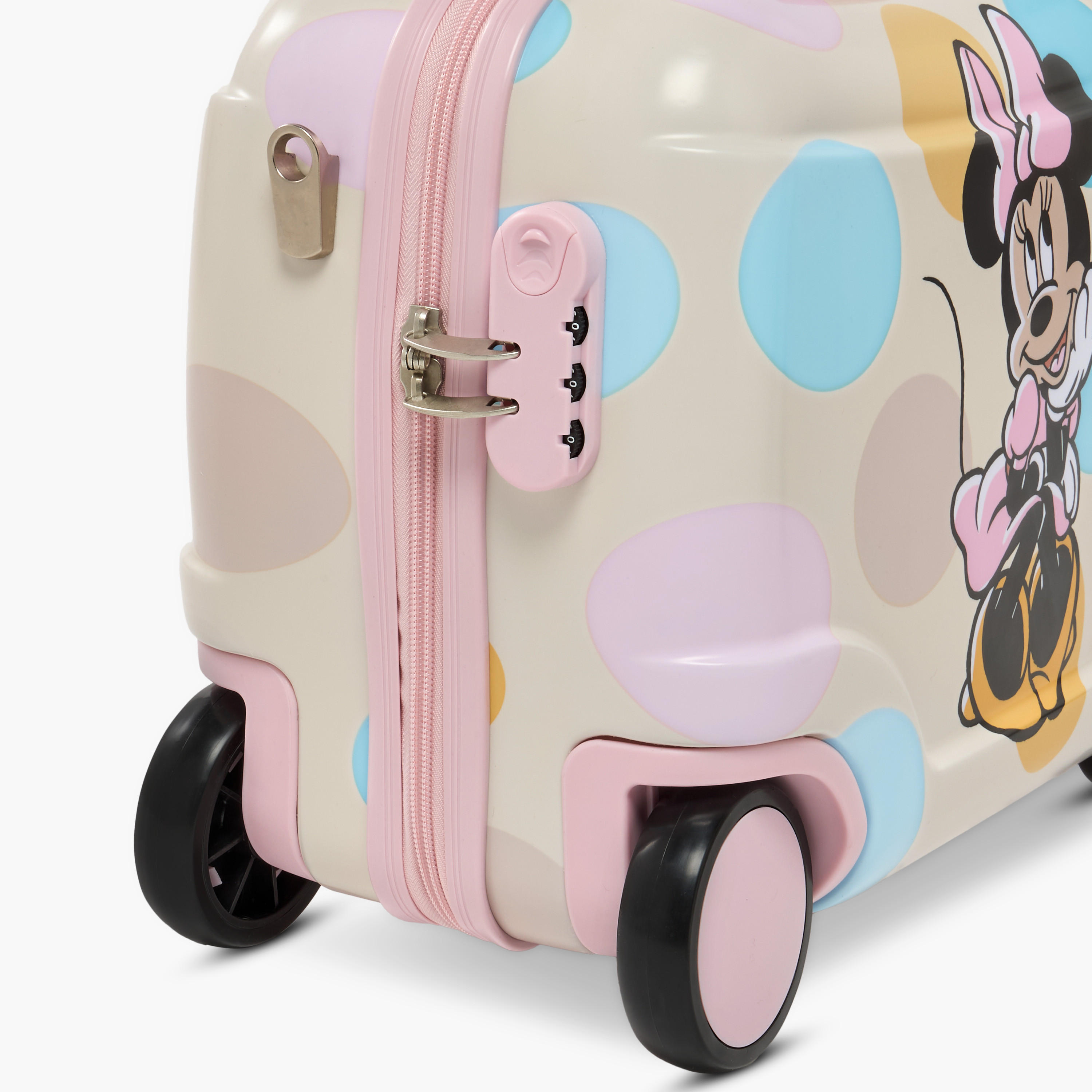 Disney Minnie Mouse Print Hardcase Rider Trolley Bag - 20 inches Cabin Bag-travel-kidstrolleyandbags-image-5
