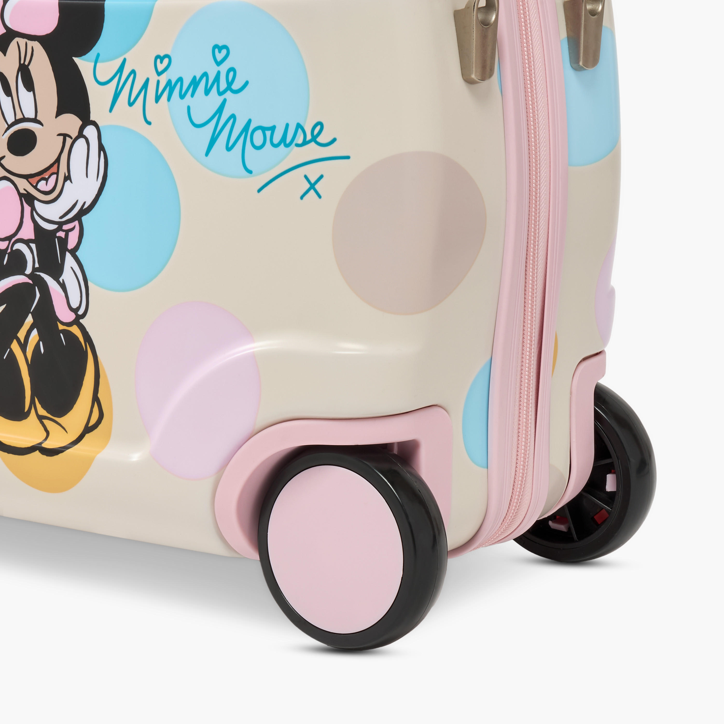 Disney Minnie Mouse Print Hardcase Rider Trolley Bag - 20 inches Cabin Bag-travel-kidstrolleyandbags-image-6