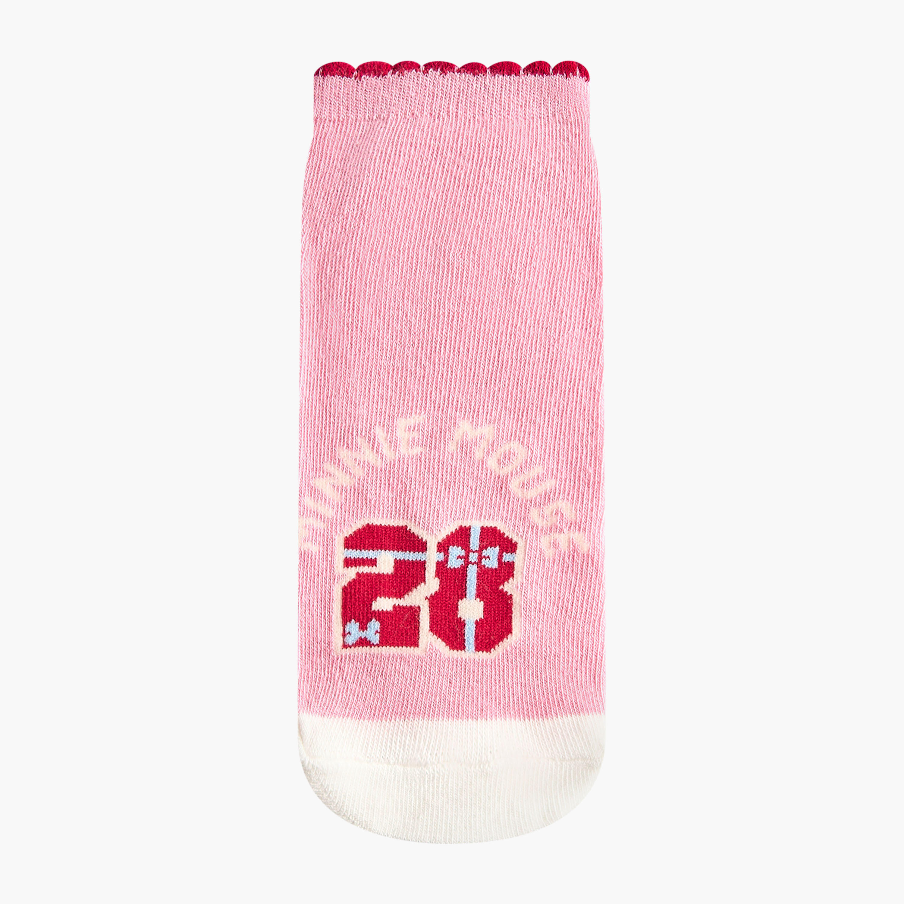 Pack of 5 Disney Girls Socks Ankle Length Minnie Mouse Print-girls-accessories-socks-image-2