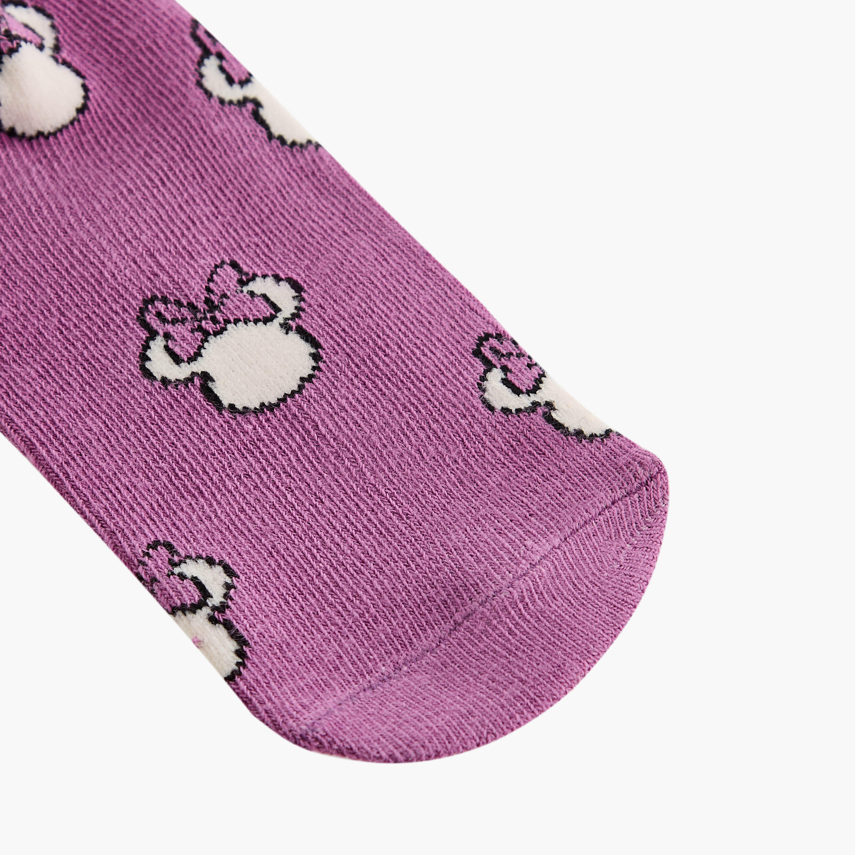 Disney Minnie Mouse Print Ankle Lengh Socks - Set of 3-girls-accessories-socks-image-5