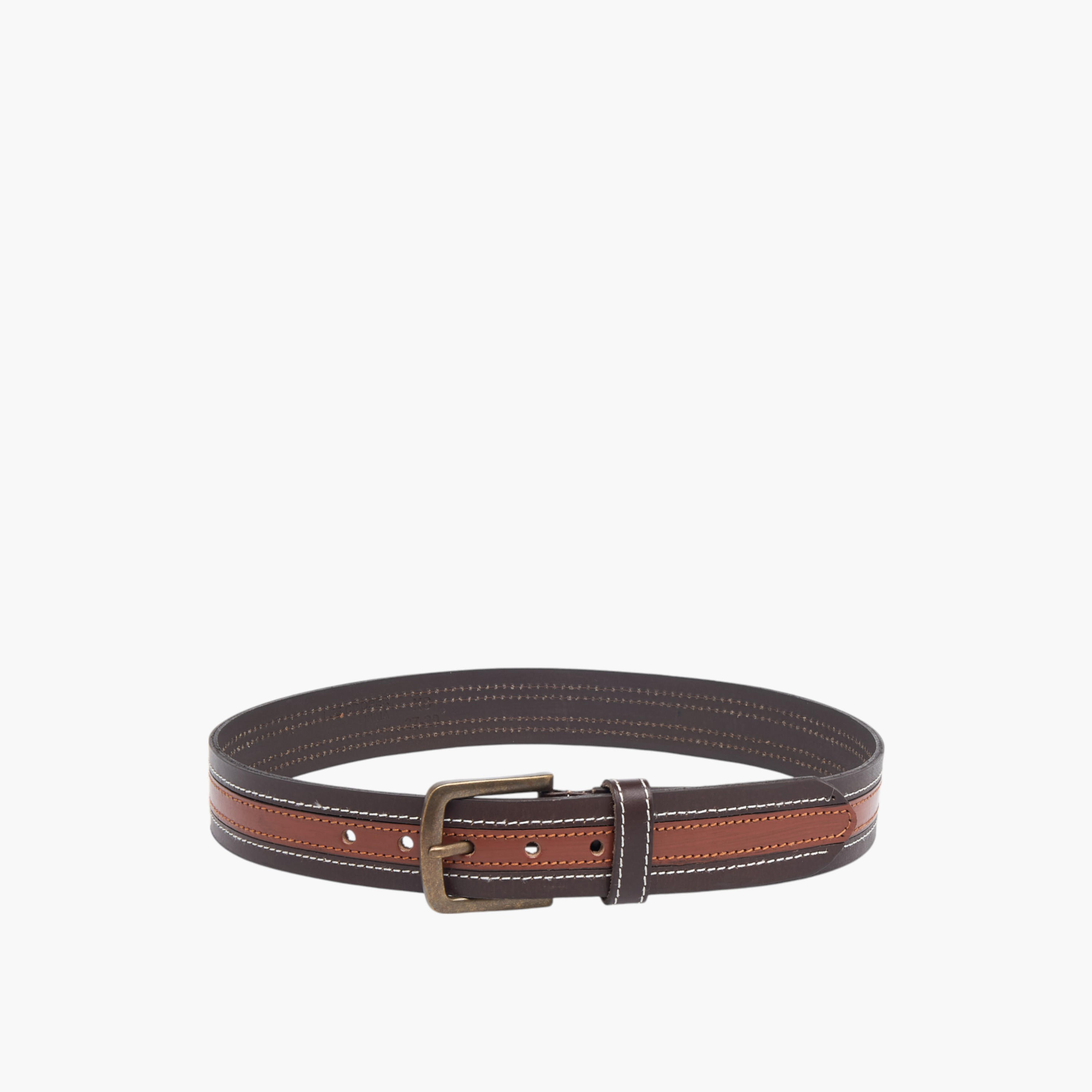 Lee Cooper Colourblock Belt with Pin Buckle Closure-men-beltsandwallets-belts-image-3