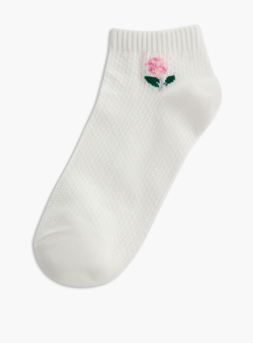 Celeste Pack of 5 Ankle Length Cotton Socks-women-socksandstockings-image-2