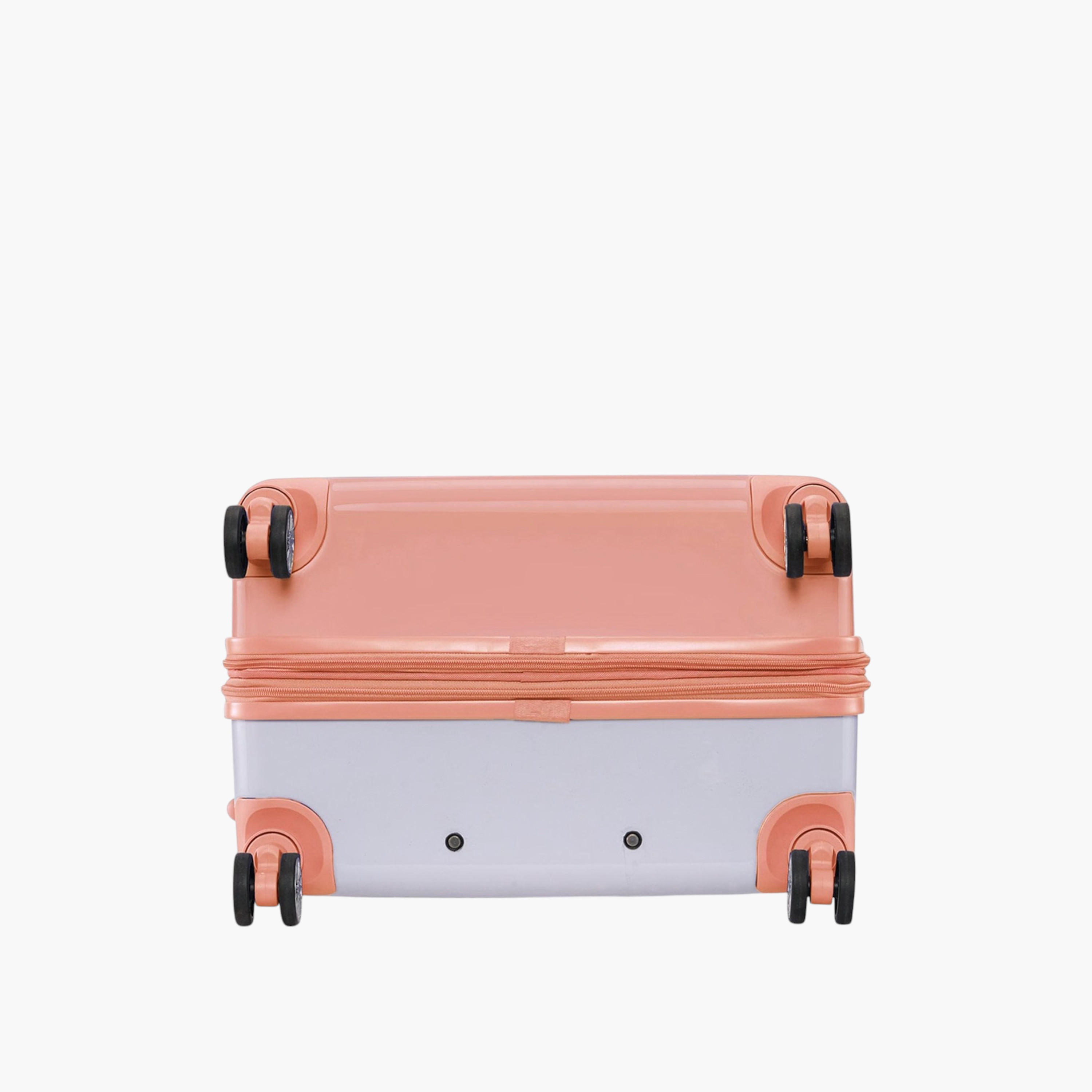 DKNY Logo Print Hardcase Trolley Bag with Retractable Handle-travel-luggagesandbags-luggage-image-7