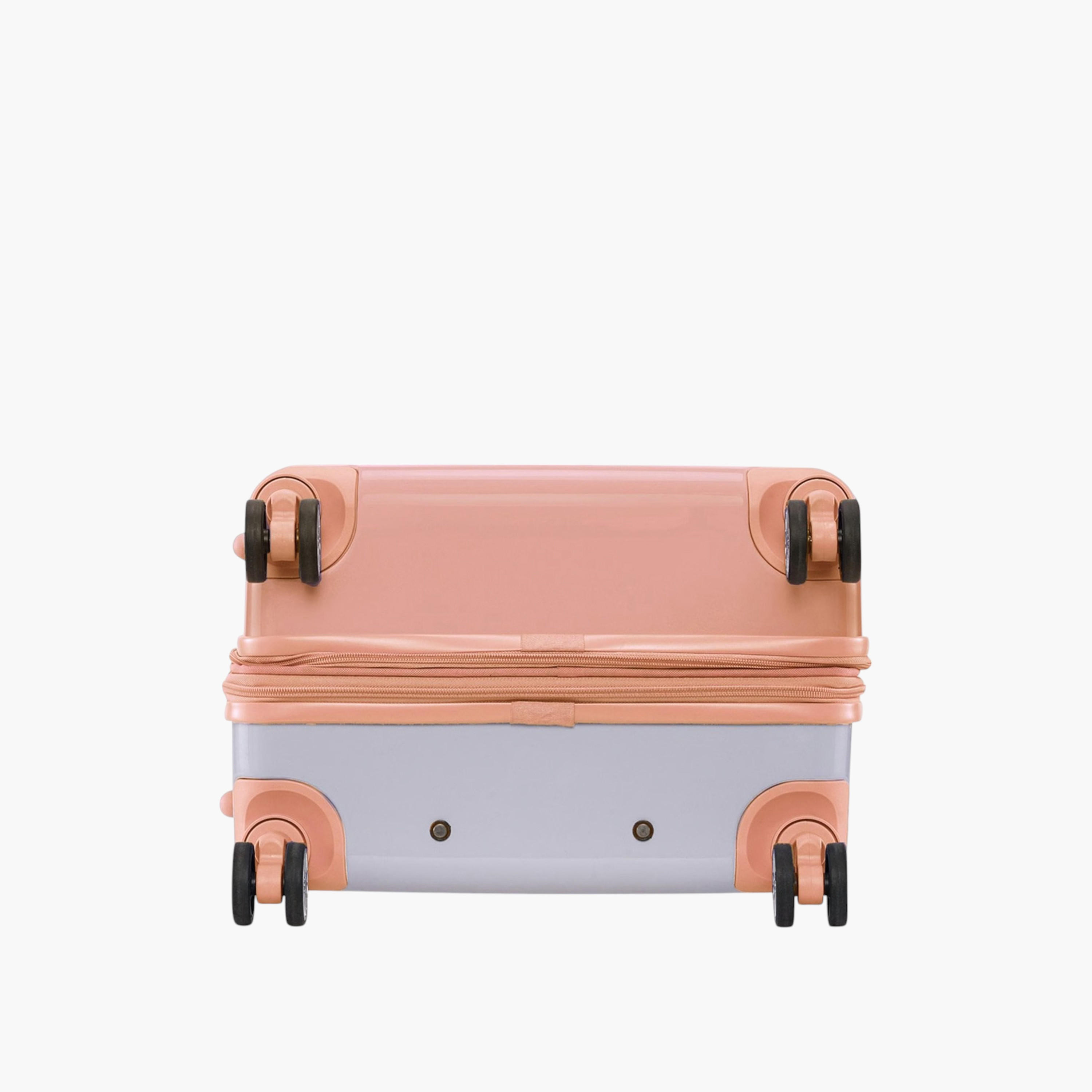 DKNY Logo Print Hardcase Trolley Bag with Retractable Handle-travel-luggagesandbags-luggage-image-9