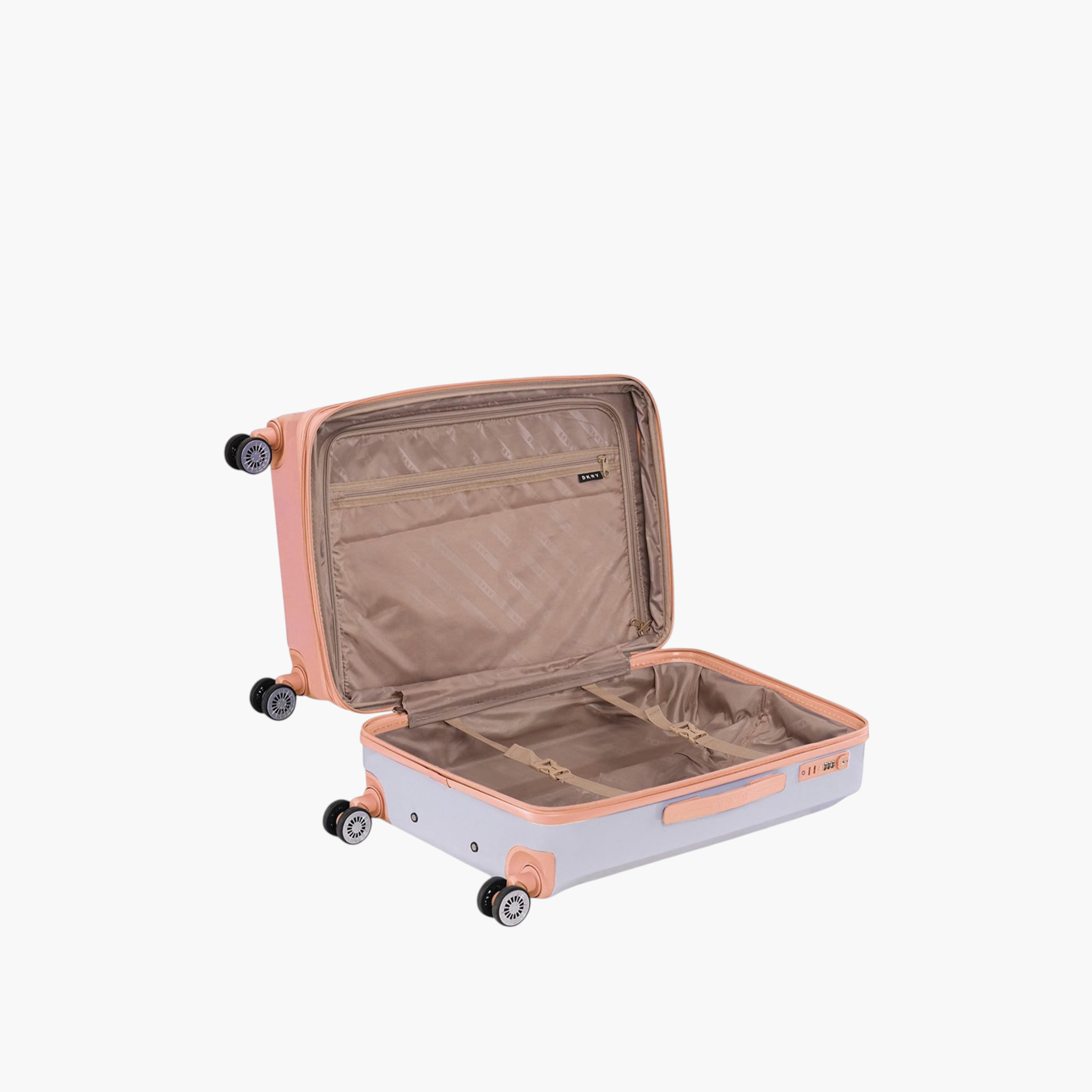 DKNY Logo Print Hardcase Trolley Bag with Retractable Handle-travel-luggagesandbags-luggage-image-6