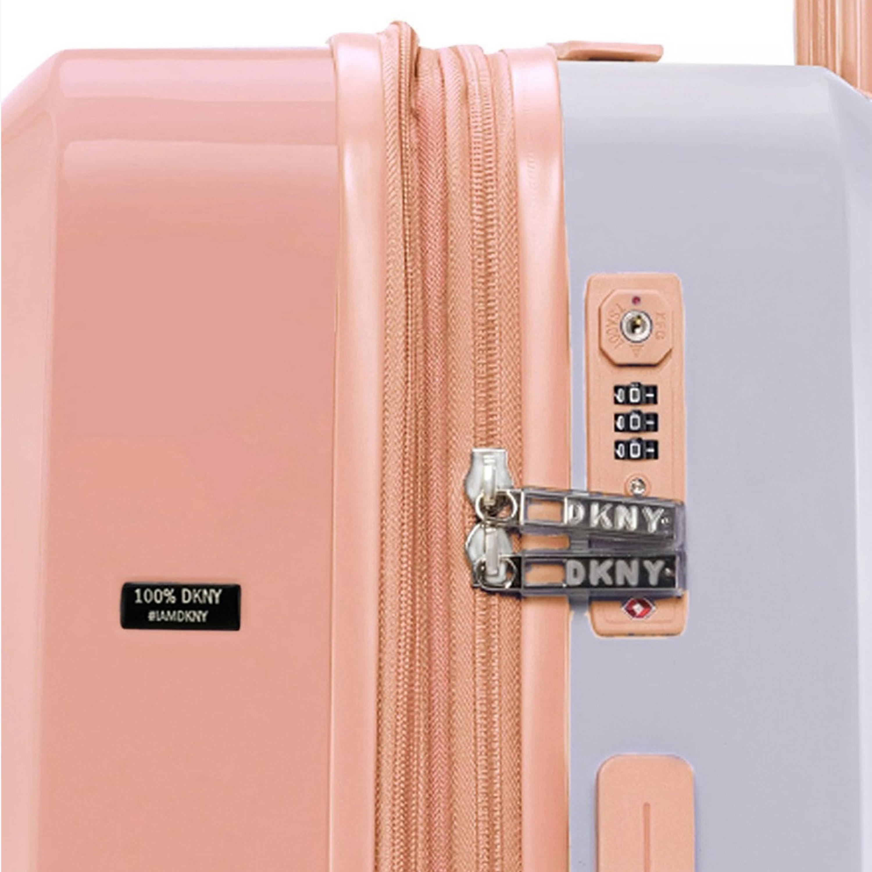 DKNY Logo Print Hardcase Trolley Bag with Retractable Handle-travel-luggagesandbags-luggage-image-7