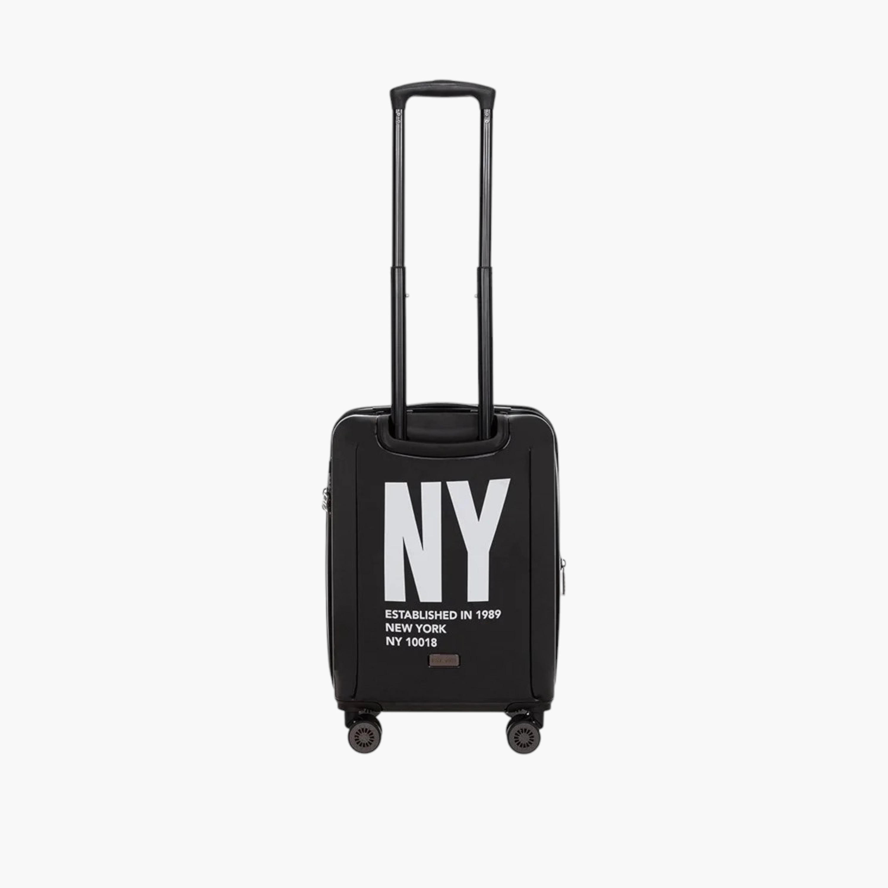 DKNY Logo Print Hardcase Trolley Bag with Retractable Handle-travel-luggagesandbags-luggage-image-2