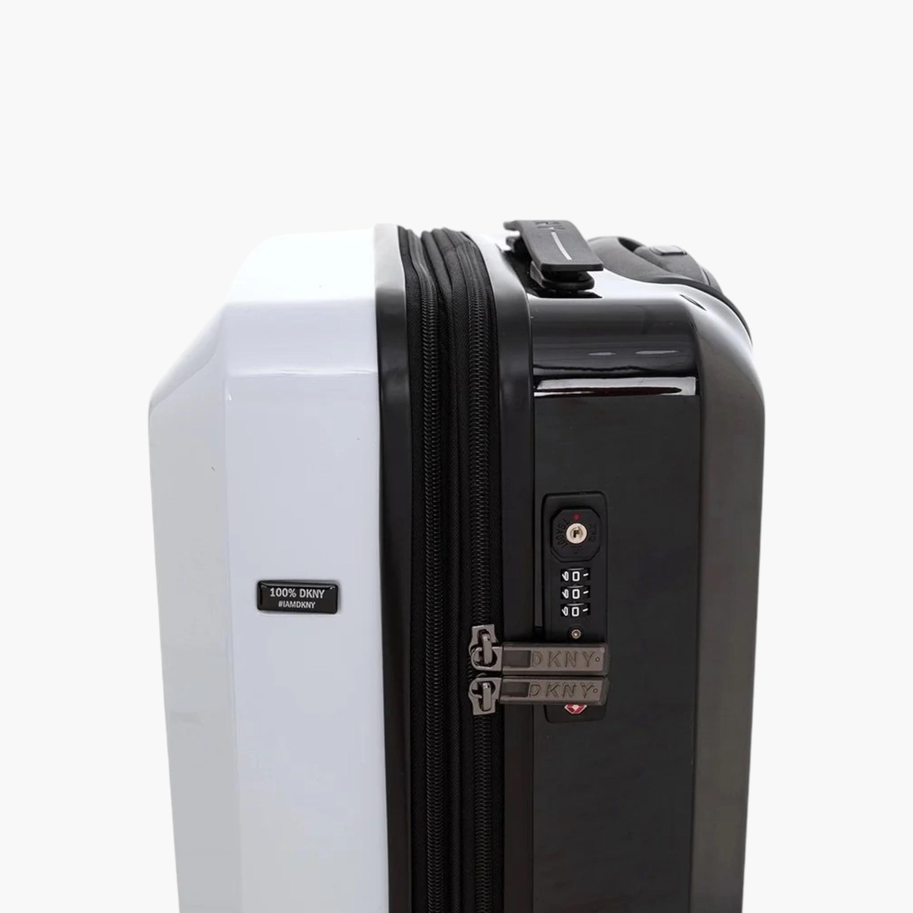 DKNY Logo Print Hardcase Trolley Bag with Retractable Handle-travel-luggagesandbags-luggage-image-4