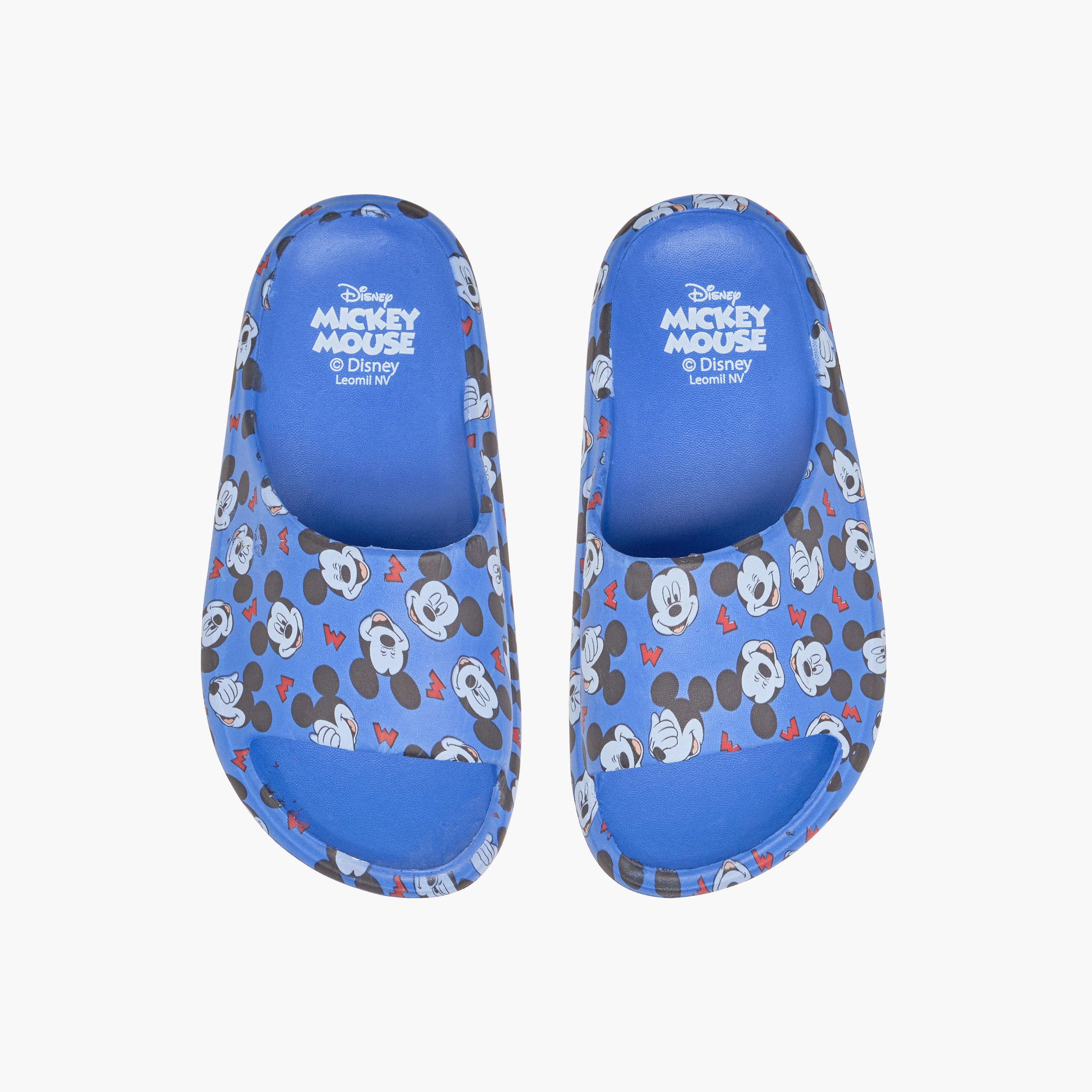 Disney Mickey Mouse Print Slip-On Slides-boys-shoes-flipflopsandslides-image-1