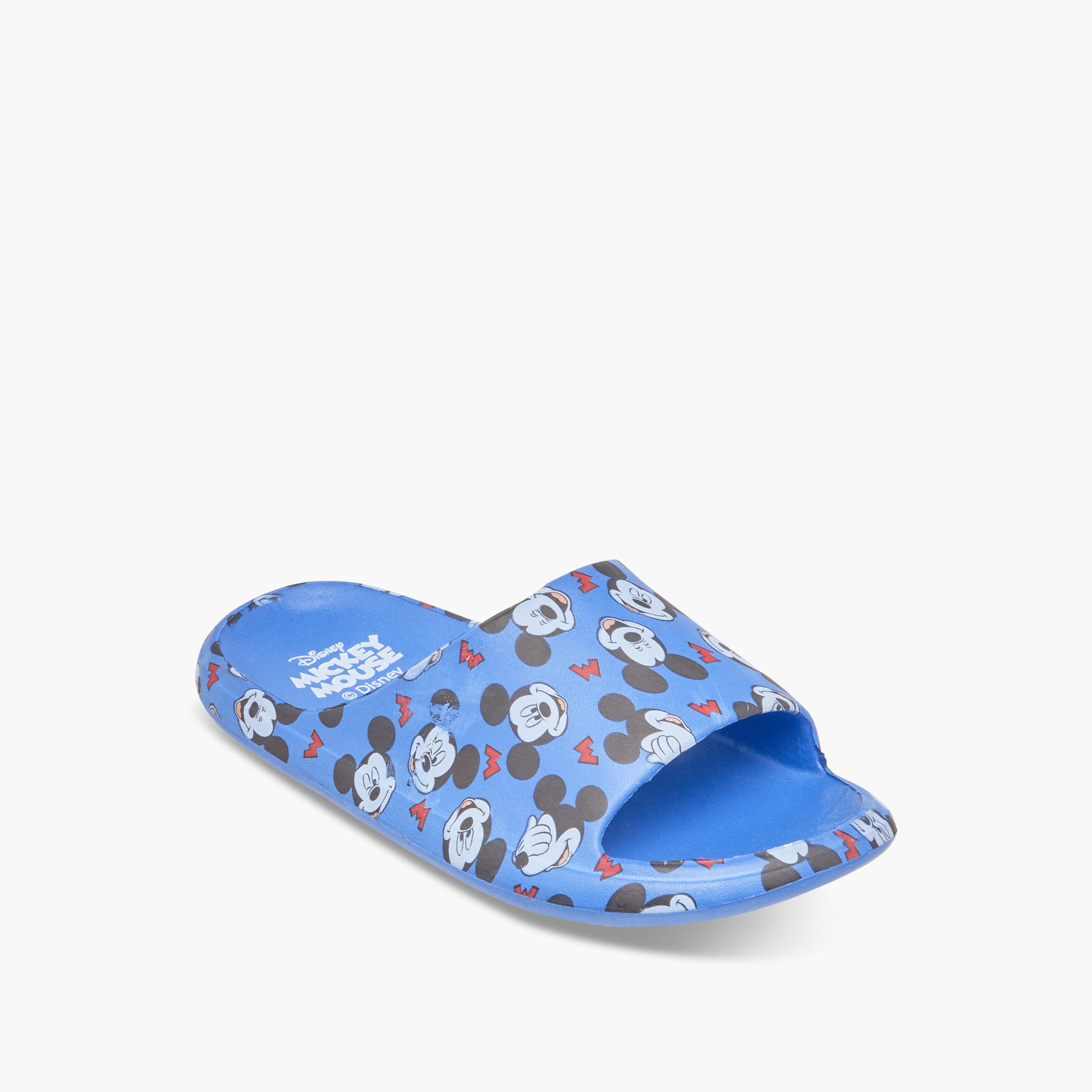 Disney Mickey Mouse Print Slip-On Slides-boys-shoes-flipflopsandslides-image-2