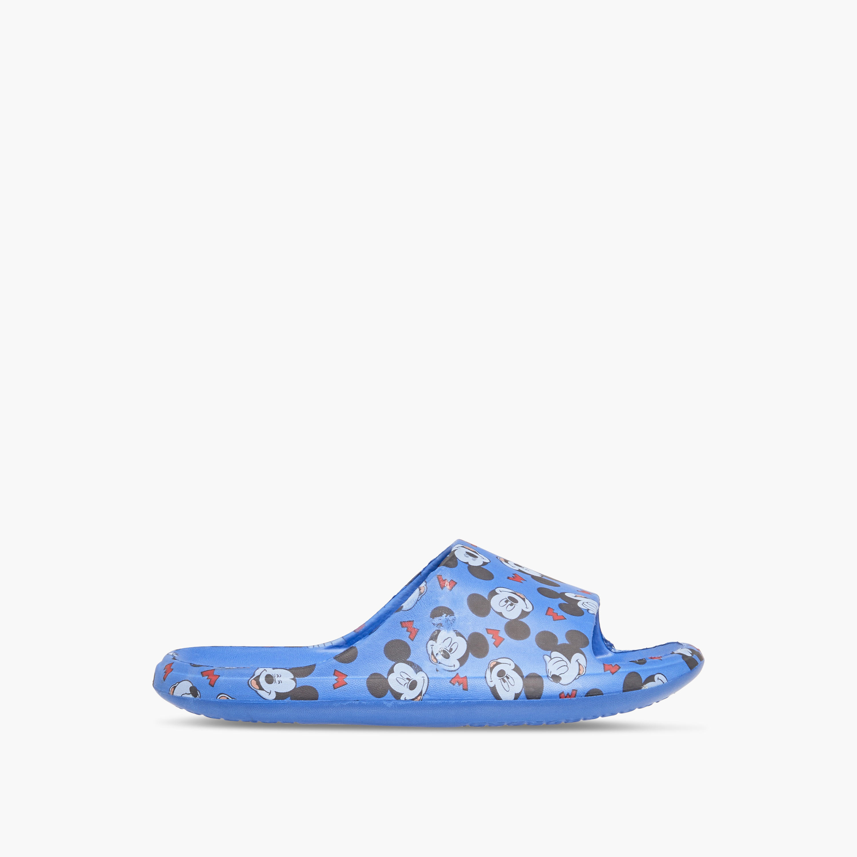 Disney Mickey Mouse Print Slip-On Slides-boys-shoes-flipflopsandslides-image-3