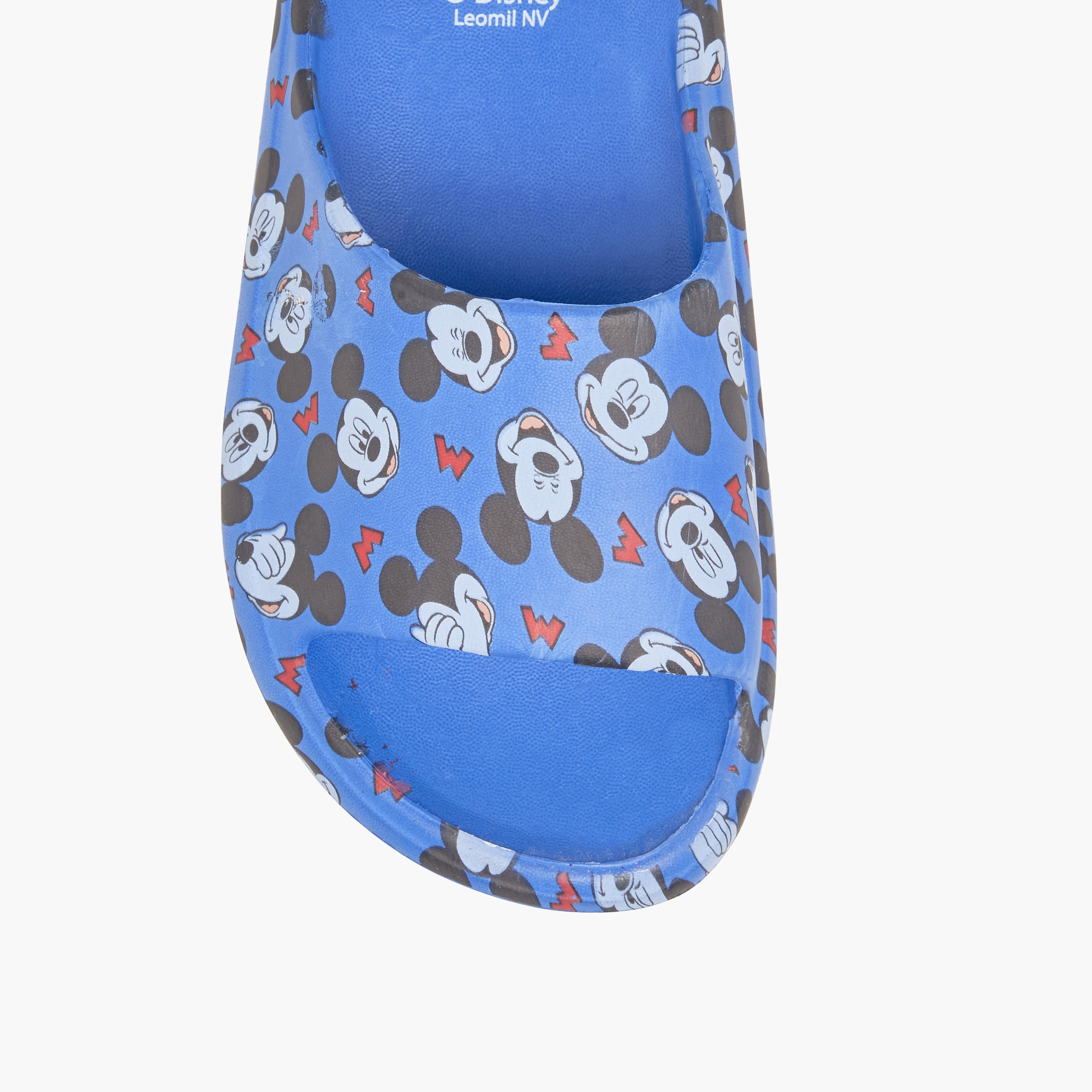 Disney Mickey Mouse Print Slip-On Slides-boys-shoes-flipflopsandslides-image-4