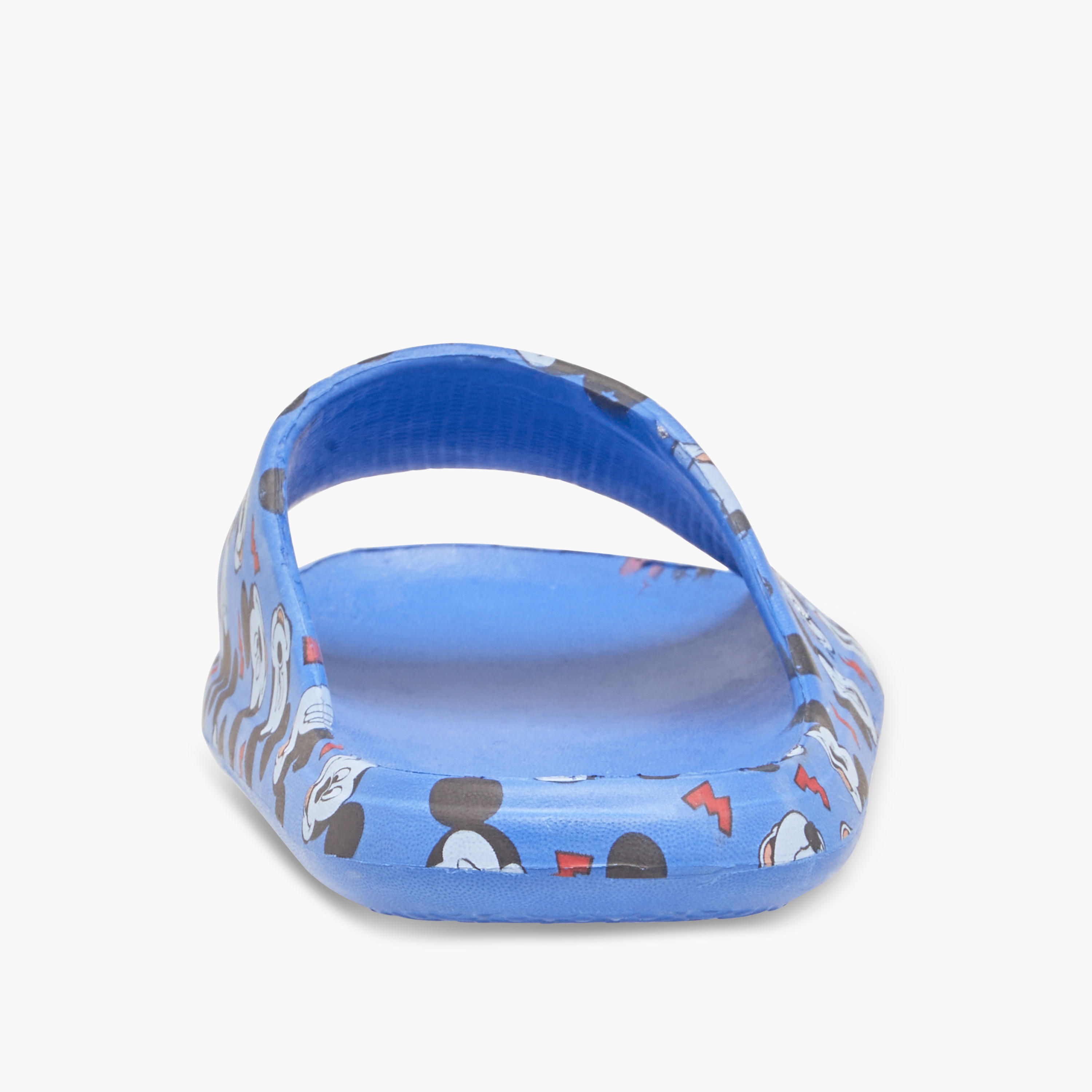 Disney Mickey Mouse Print Slip-On Slides-boys-shoes-flipflopsandslides-image-5