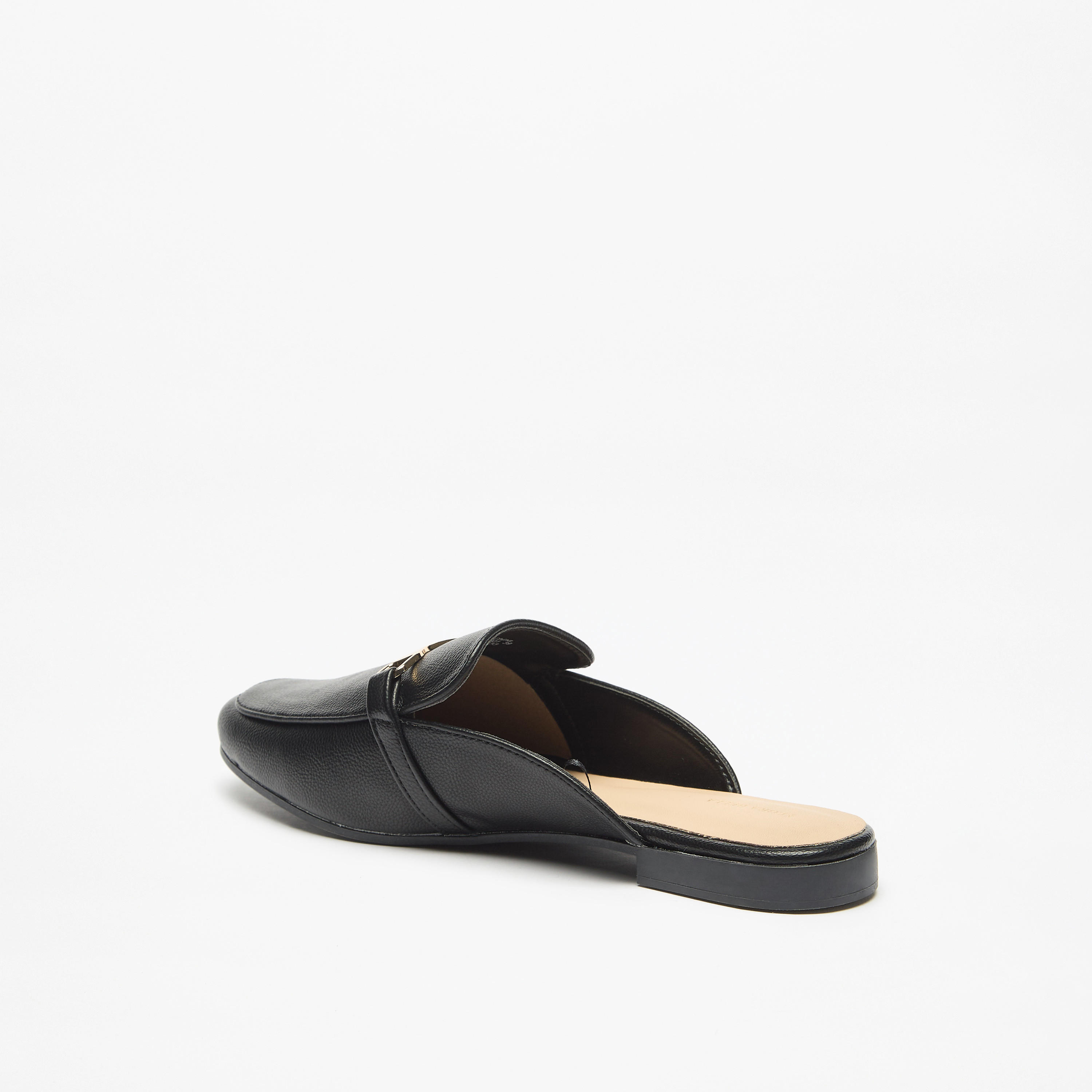 Flora Bella Textured Slip-On Mules with Metal Accent-women-shoes-flats-mules-image-2