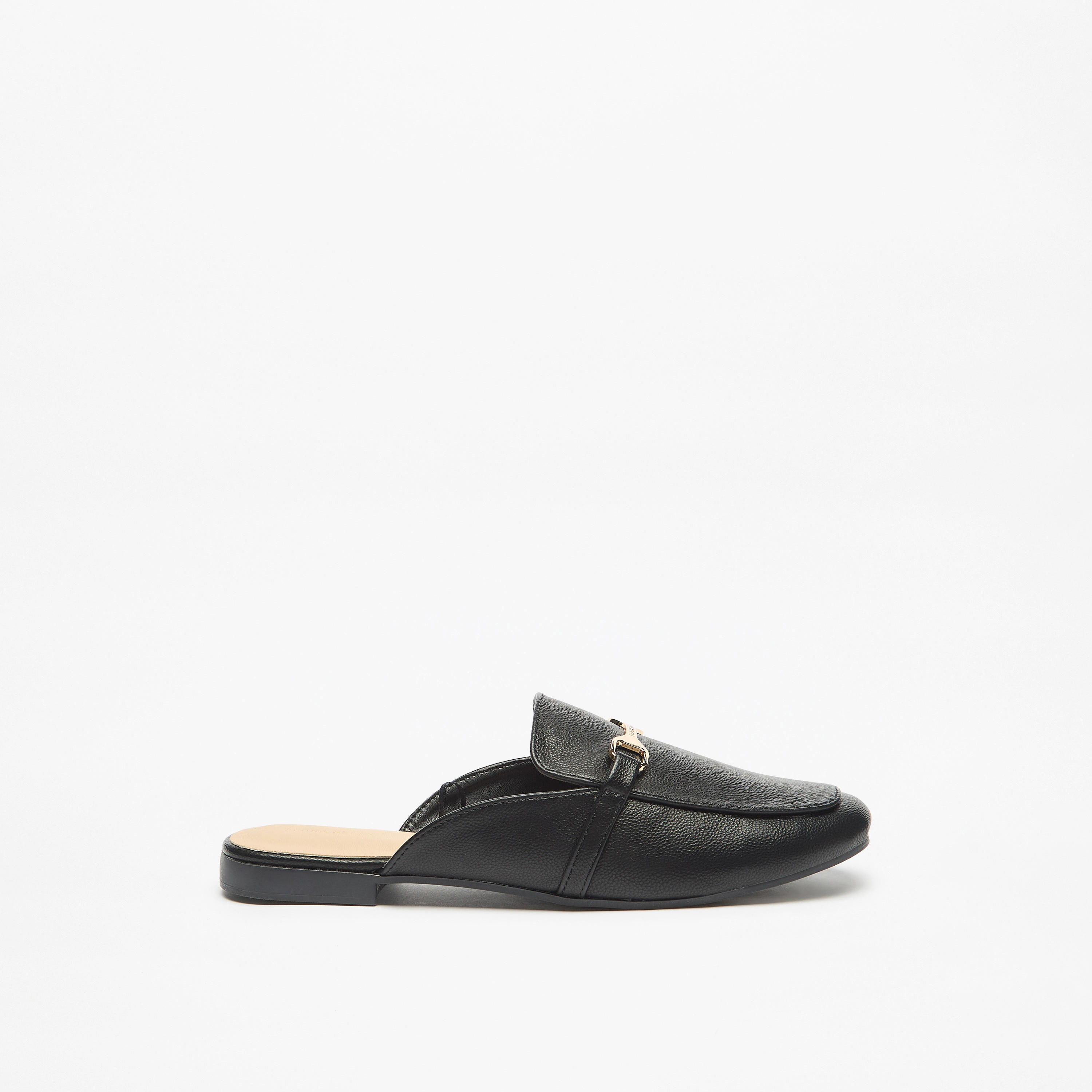 حذاء ميول بارز الملمس وسهل الارتداء بزينة معدن من فلورا بيلا-women-shoes-flats-mules-image-3