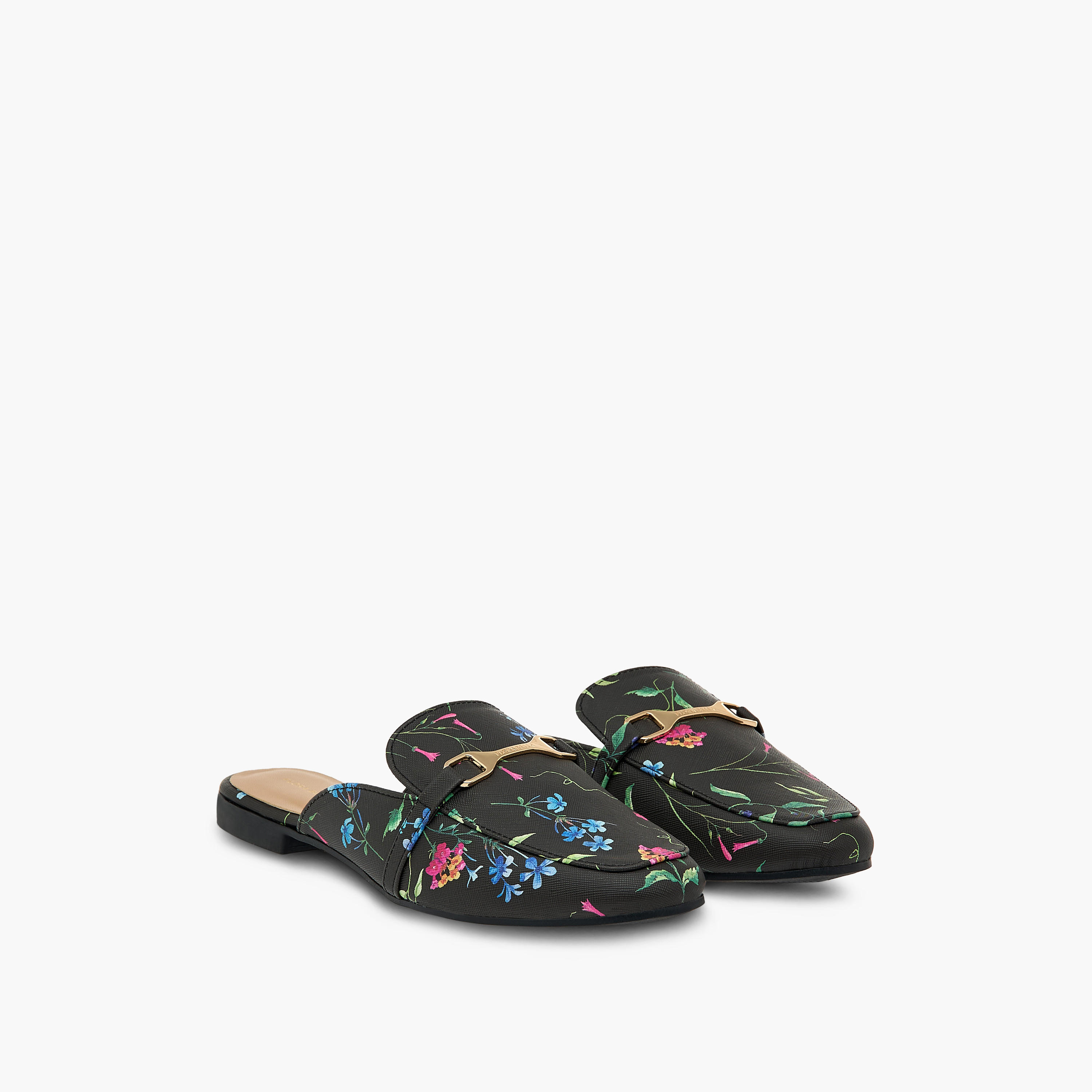 Flora Bella Floral Print Slip-On Mules with Metallic Accent-women-shoes-flats-mules-image-1