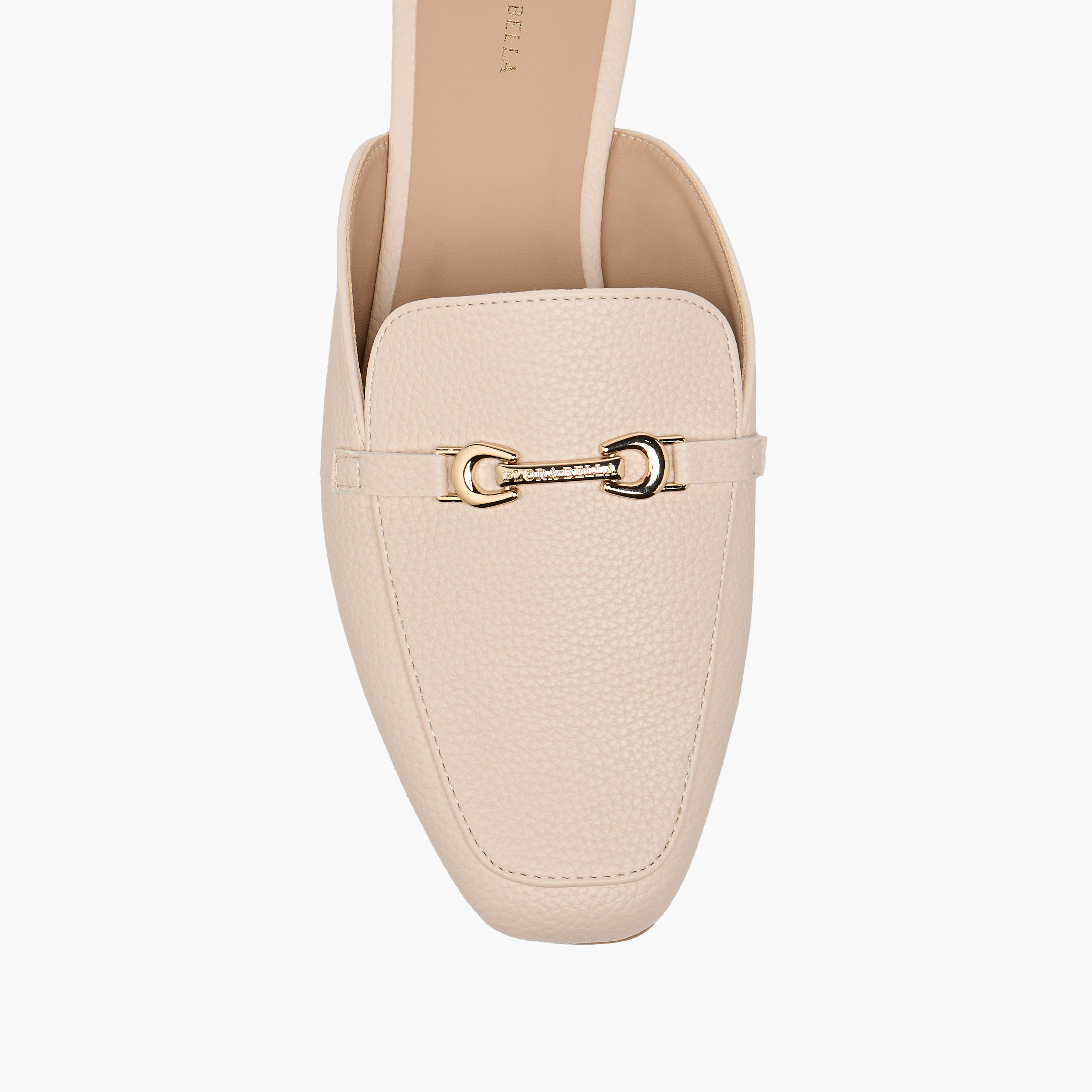 Flora Bella Textured Slip-On Mules with Metal Accent-women-shoes-flats-mules-image-4