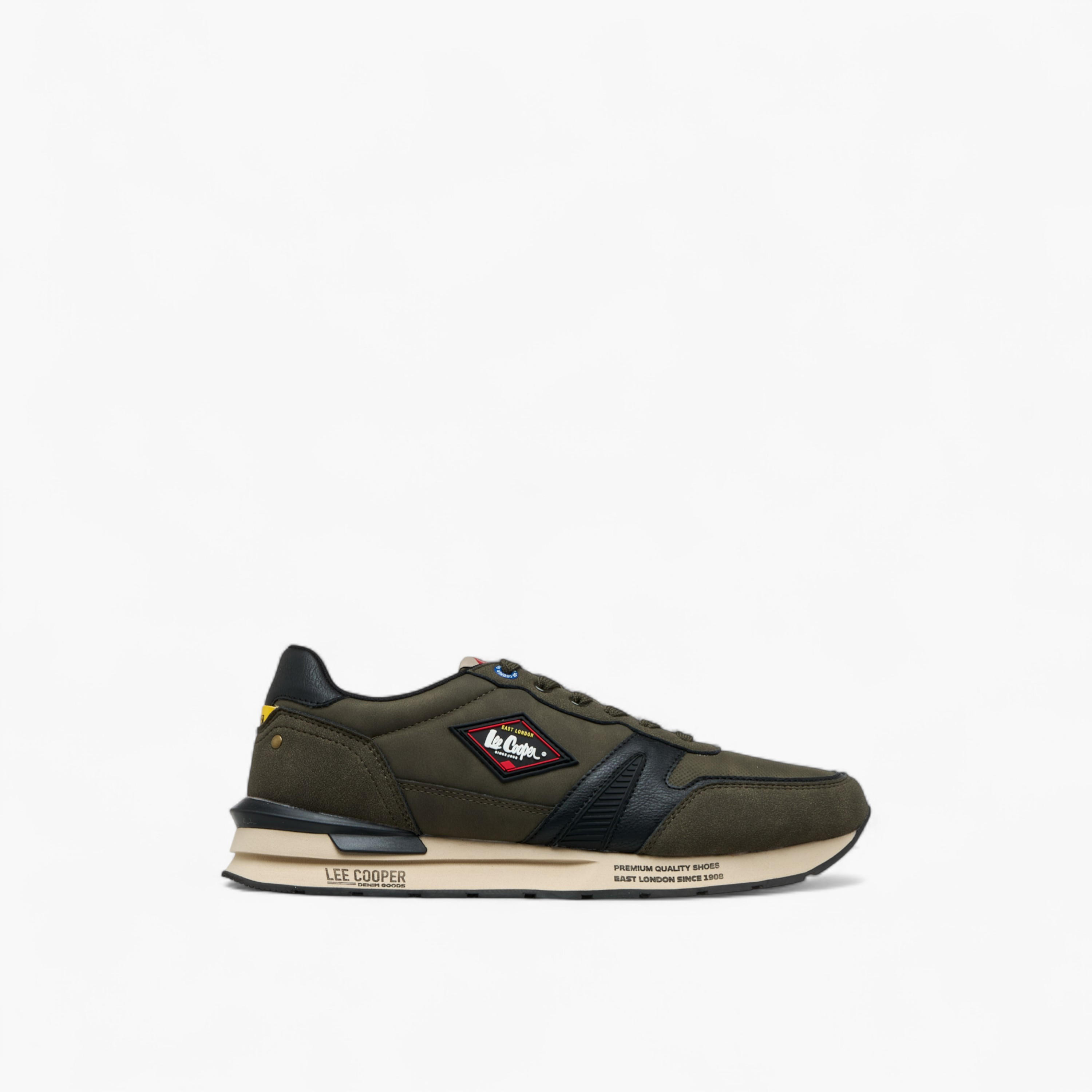 Lee Cooper Men's Panelled Lace-Up Sneakers-men-shoes-sneakers-image-3