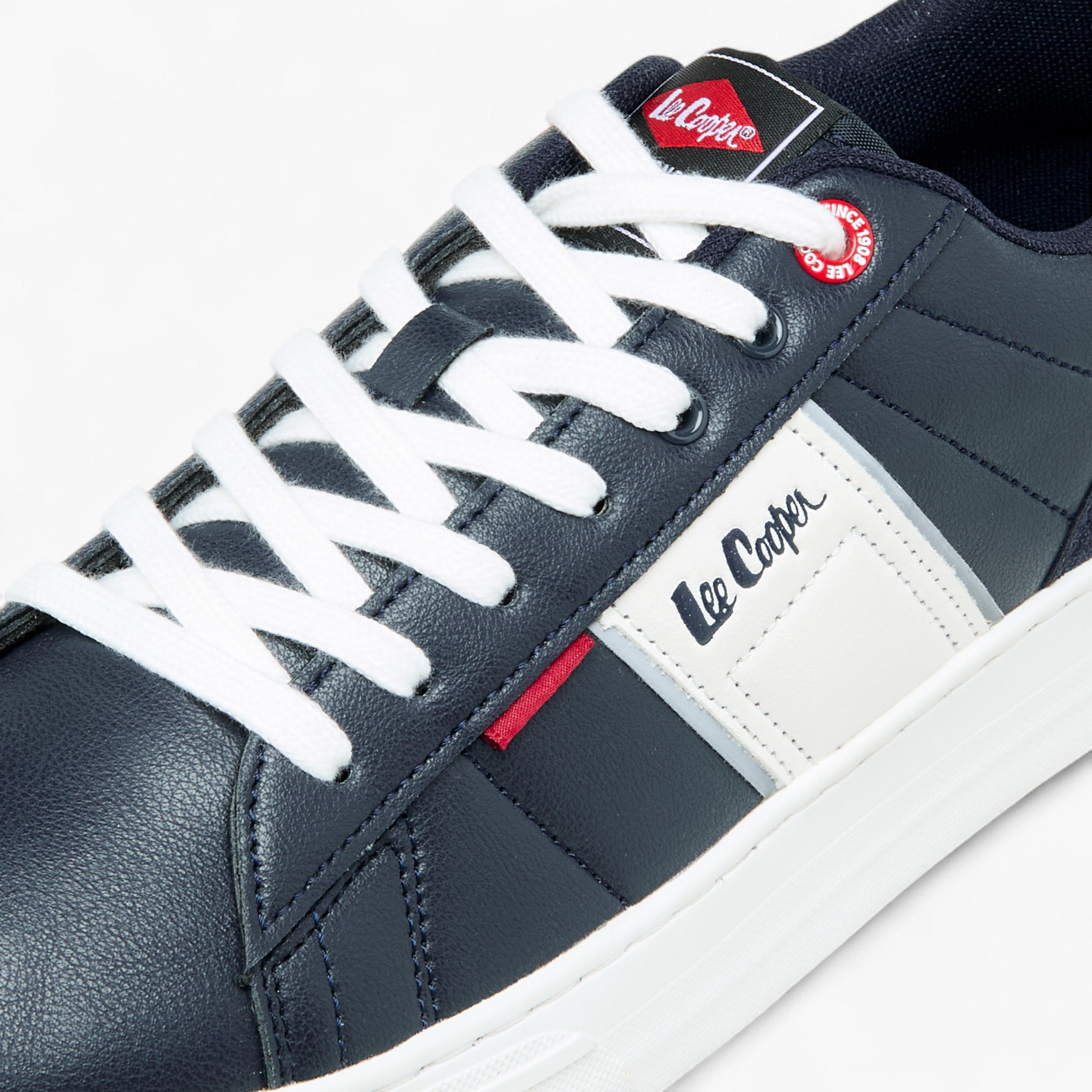 Lee Cooper Men's Panelled Lace-Up Sneakers-men-shoes-sneakers-image-4