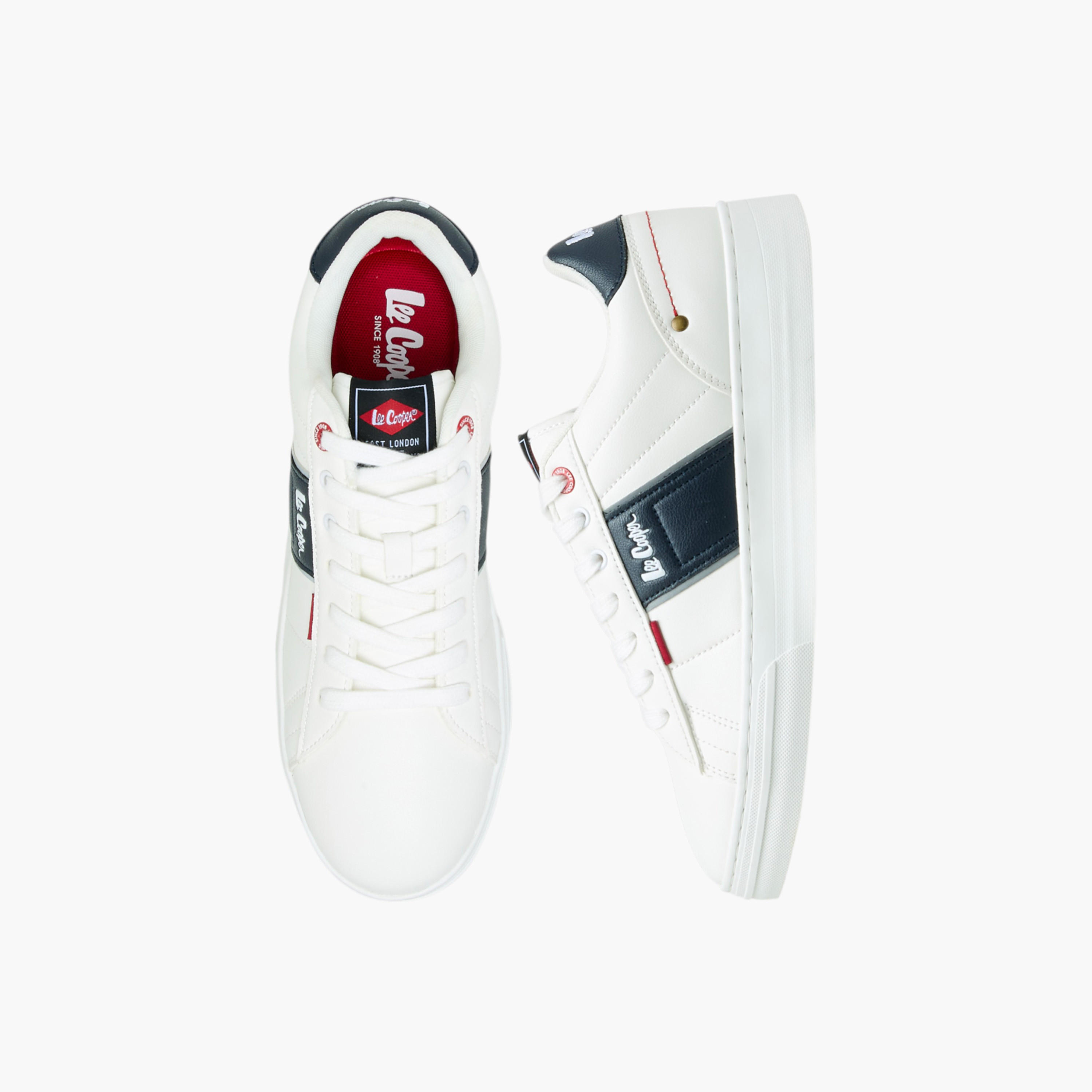 Lee Cooper Men's Panelled Lace-Up Sneakers-men-shoes-sneakers-image-1
