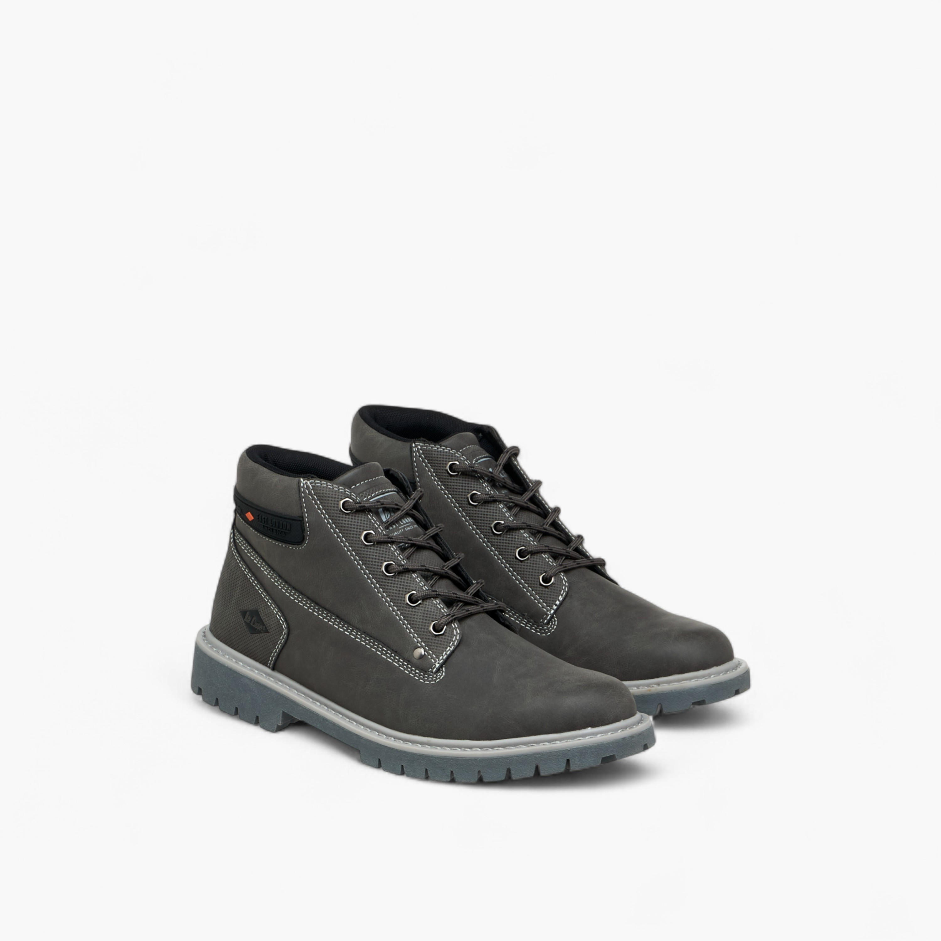 Lee Cooper Men's Panelled Lace-Up Chukka Boots-men-shoes-boots-image-1