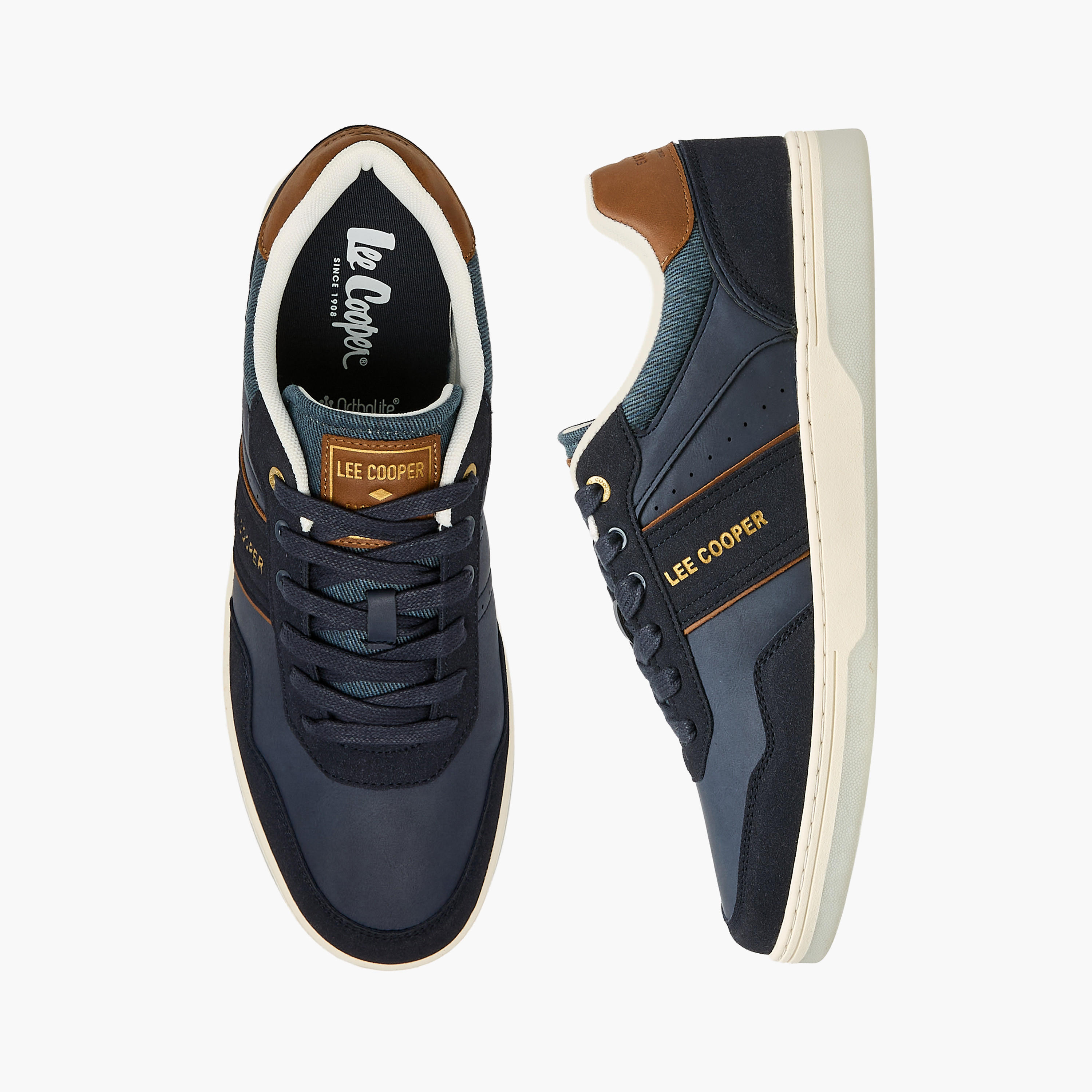 Lee Cooper Men Ortholite Lace-Up Ankle Sneakers-men-shoes-sneakers-image-1