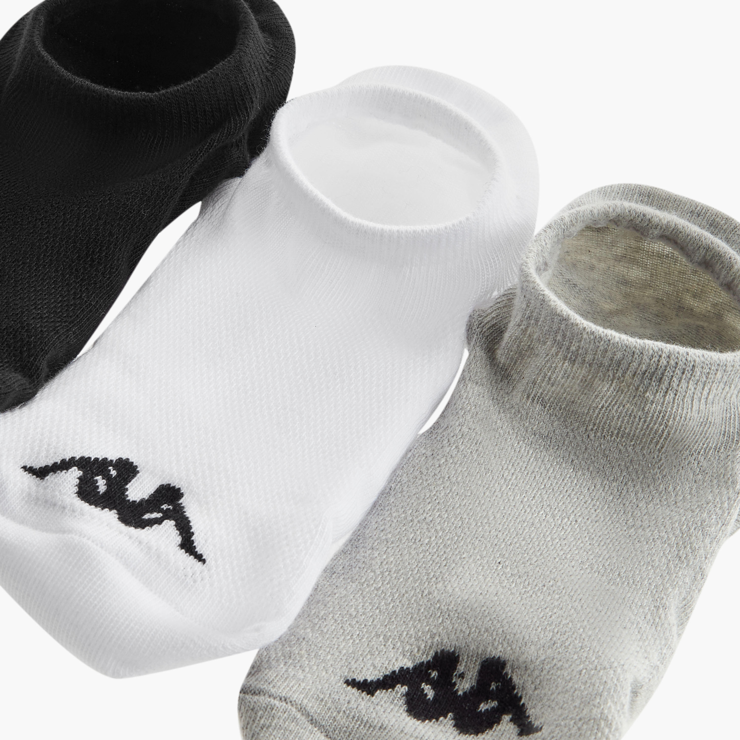 طقم جوارب رياضية ٣ أزواج غير مرئيّة من كابا-men-socks-image-4
