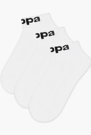 Kappa Men Logo Ankle Socks - Set of 3-men-socks-image-1