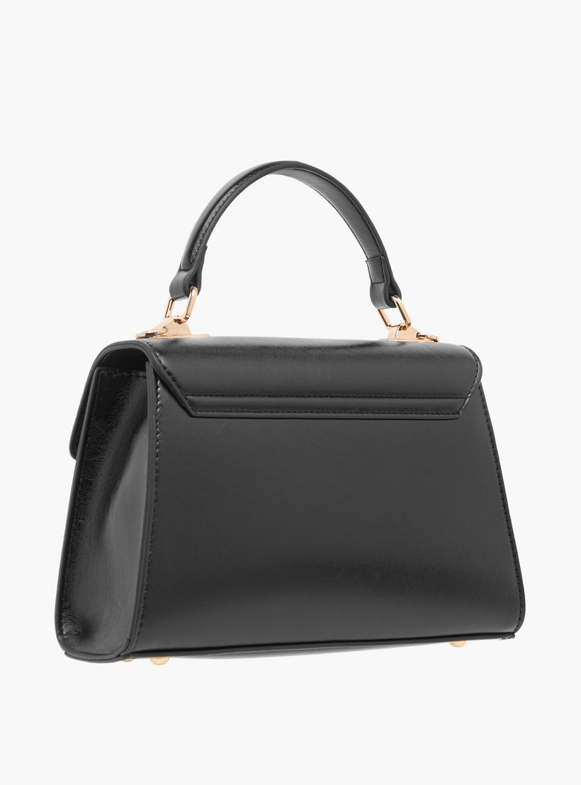 Le Confort Logo Embossed Satchel Bag with Adjustable Strap-women-bagsandwallets-handbags-image-3
