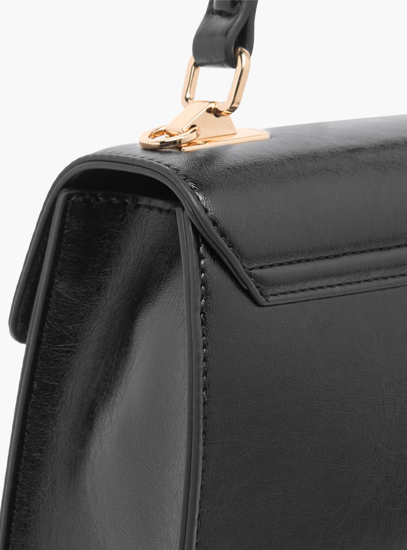 Le Confort Logo Embossed Satchel Bag with Adjustable Strap-women-bagsandwallets-handbags-image-5