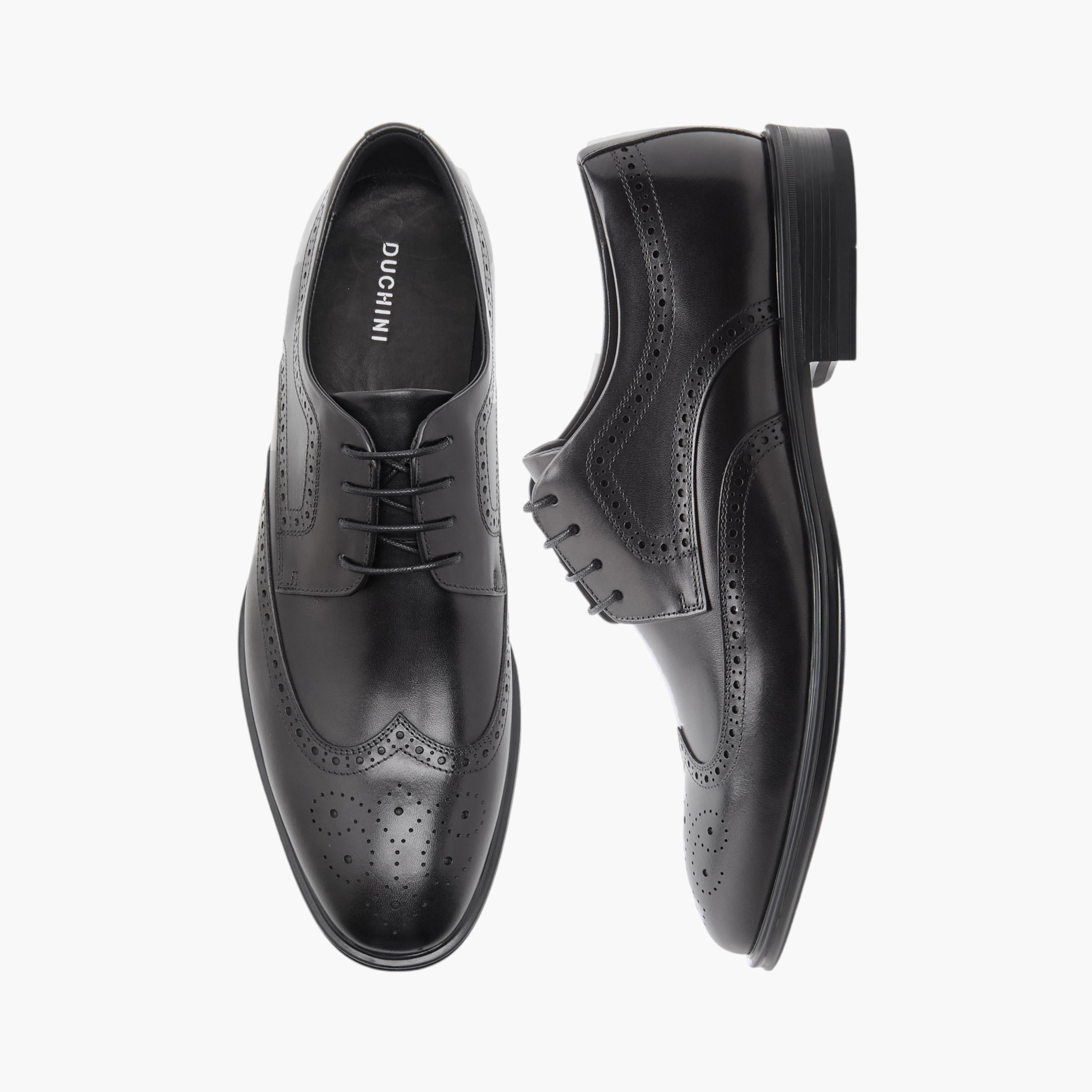 Duchini Men Genuine Leather Lace-Up Derby Shoes-men-shoes-formalshoes-image-1