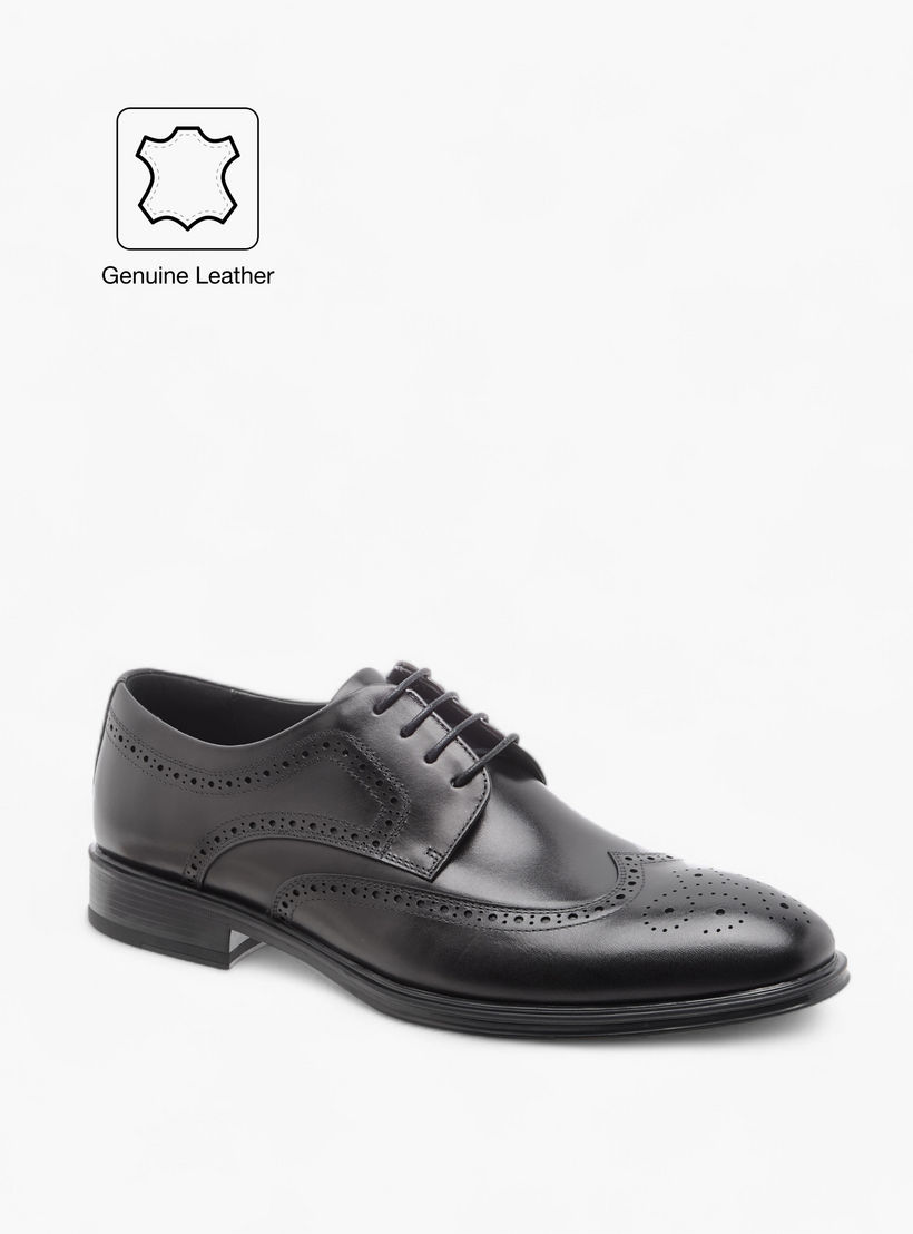 Duchini Men Genuine Leather Lace-Up Derby Shoes-men-shoes-formalshoes-image-2