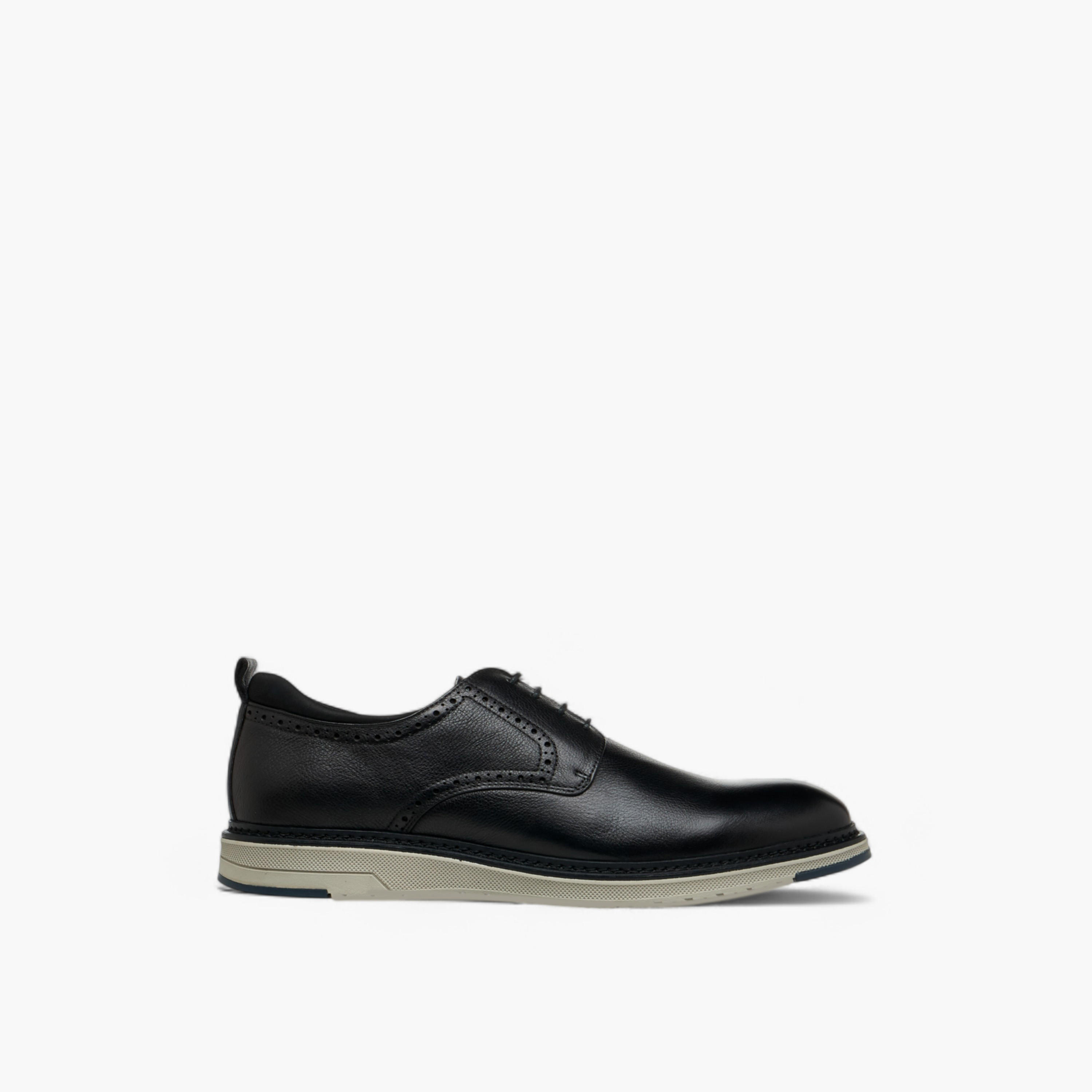 Duchini Men's Leather Solid Lace-Up Sneakers-men-shoes-sneakers-image-3