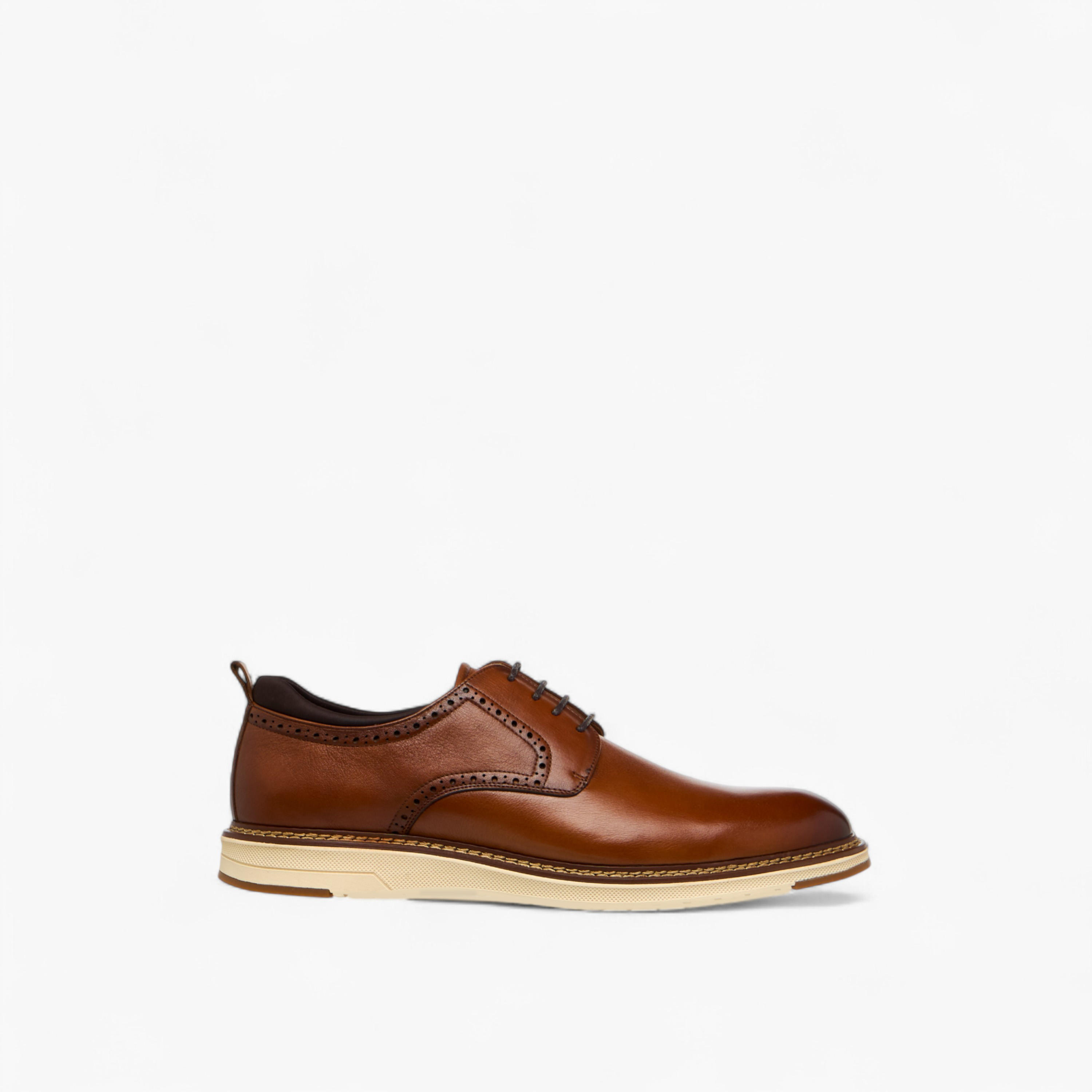 حذاء سنيكرز جلد سادة برباط للرجال من دوتشيني-men-shoes-sneakers-image-3