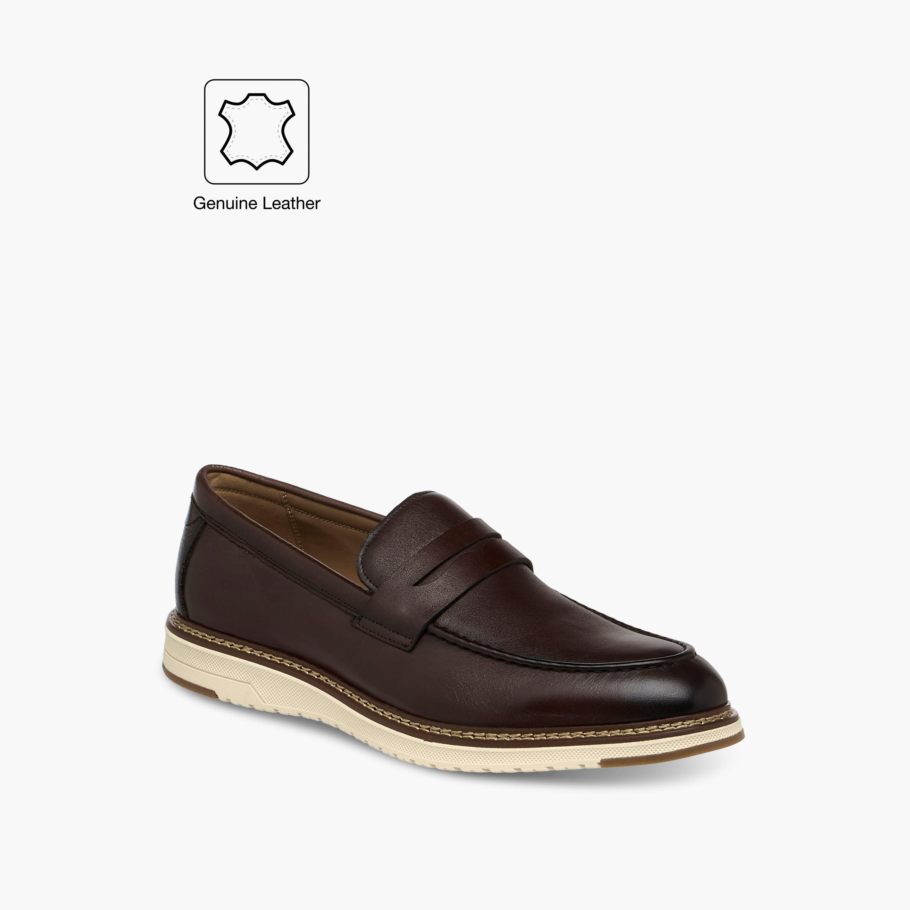Duchini Men's Leather Solid Slip-On Loafers-men-shoes-loafersandmoccasins-image-2