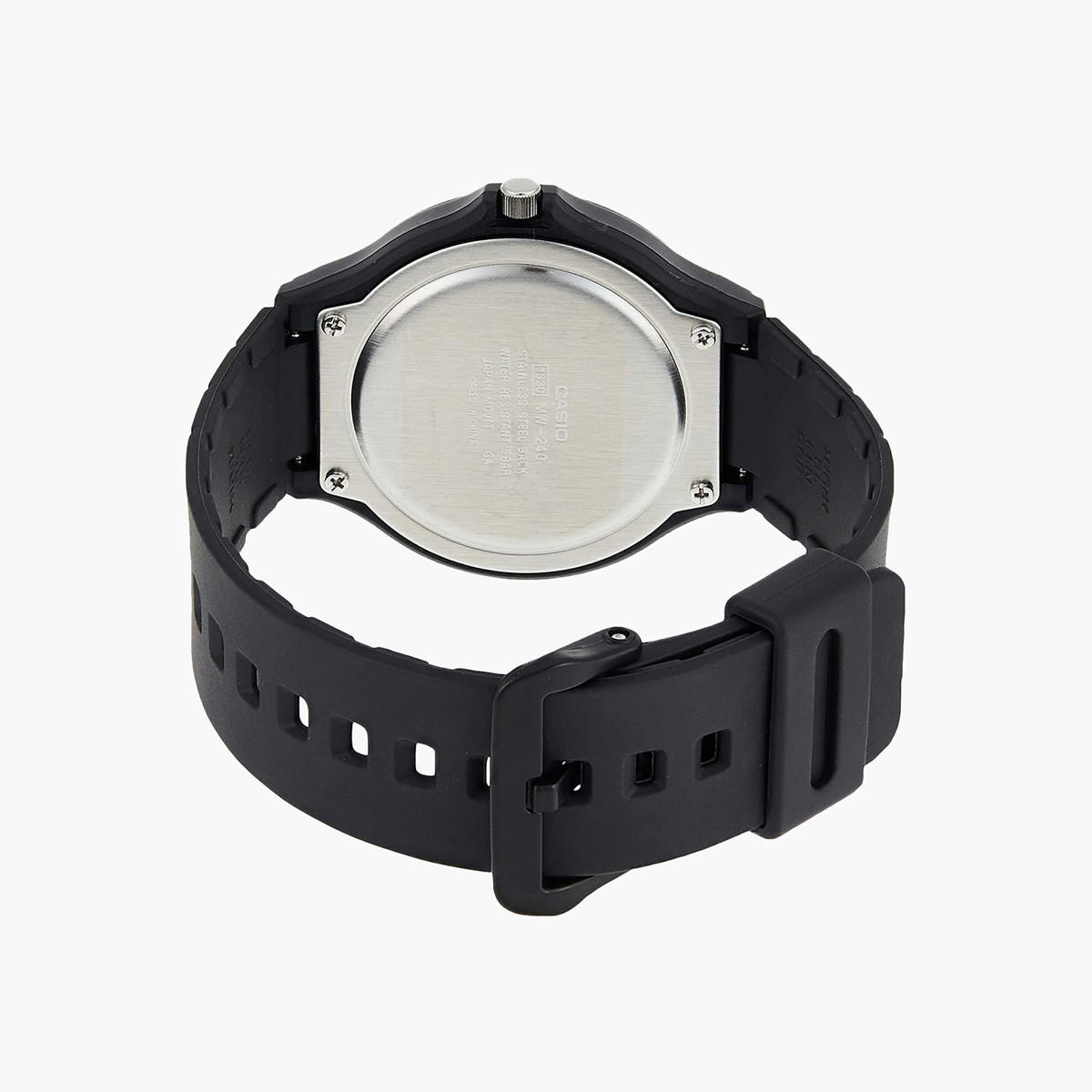 Casio Men's Black Analog Resin Strap Watch MW-240-4BVDF-men-watchesandjewellery-watches-image-4