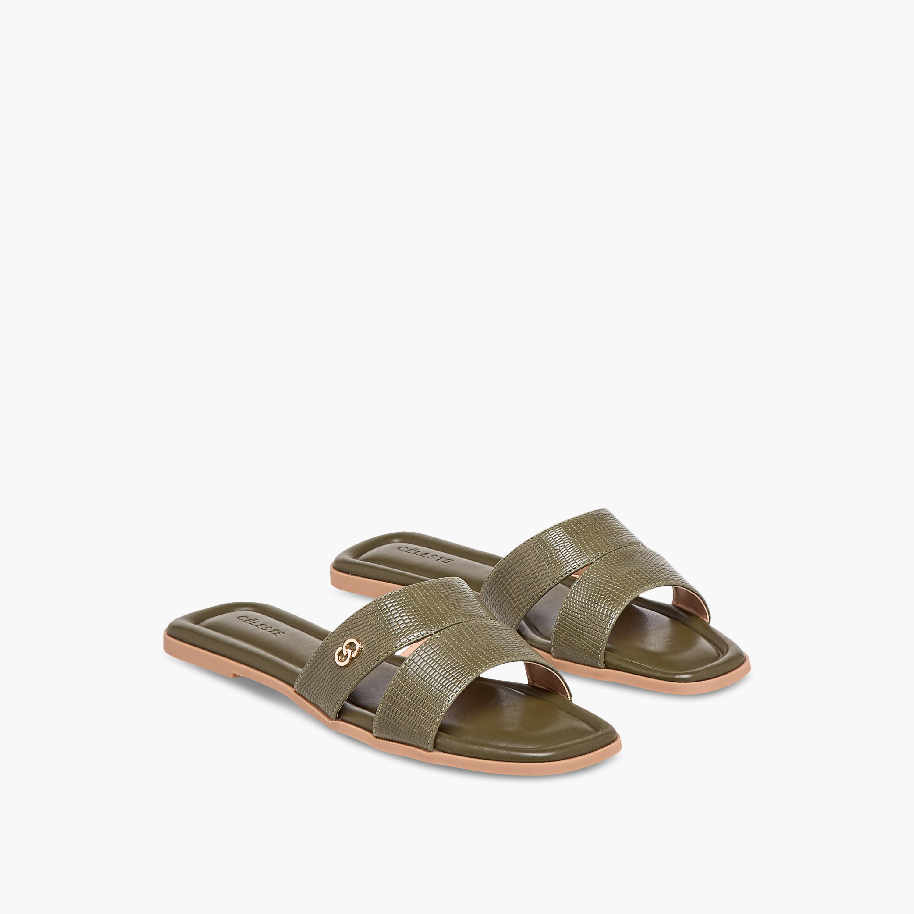 Celeste Women's Textured Slip-On Flat Sandals-women-shoes-flats-sandals-image-1