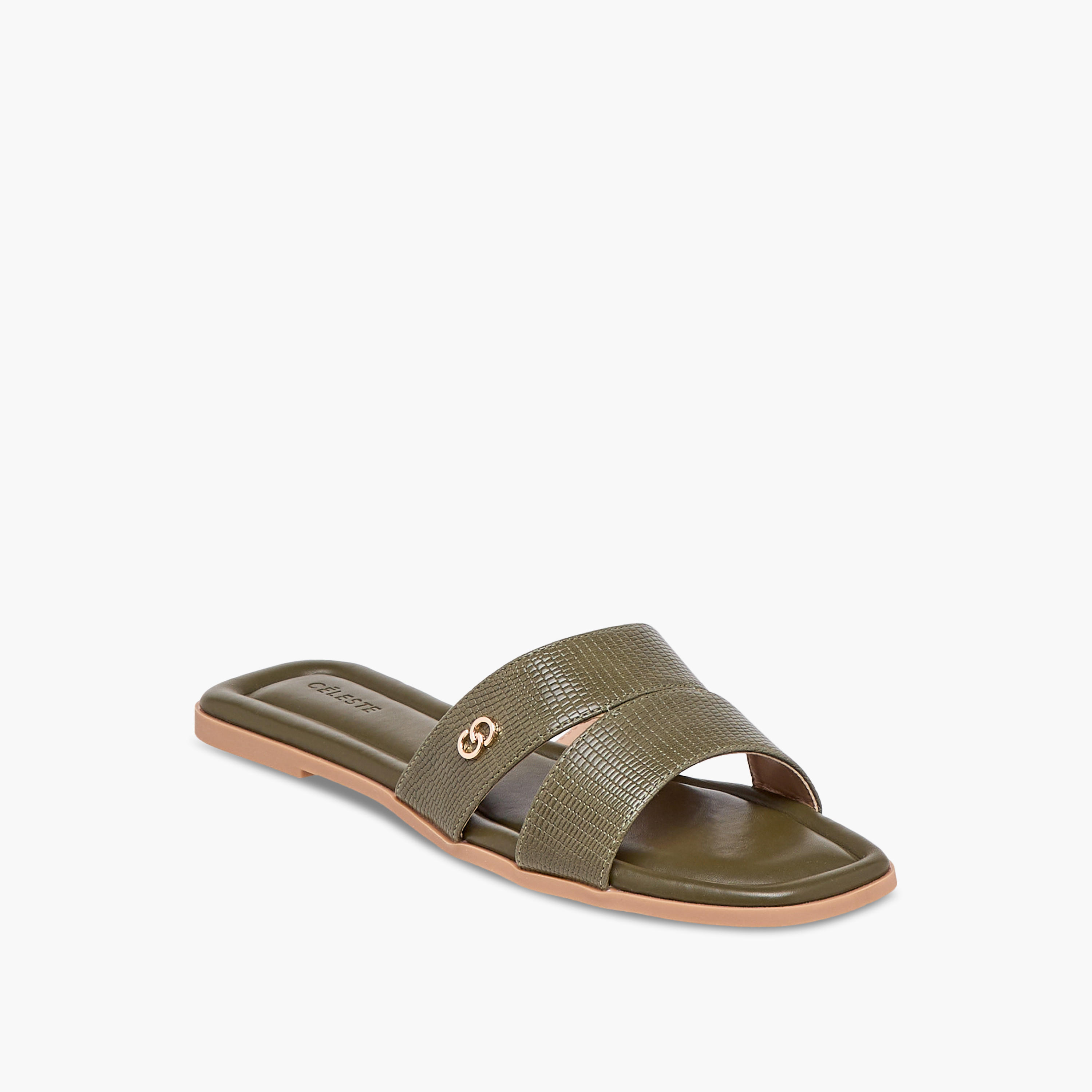 Celeste Women's Textured Slip-On Flat Sandals-women-shoes-flats-sandals-image-2