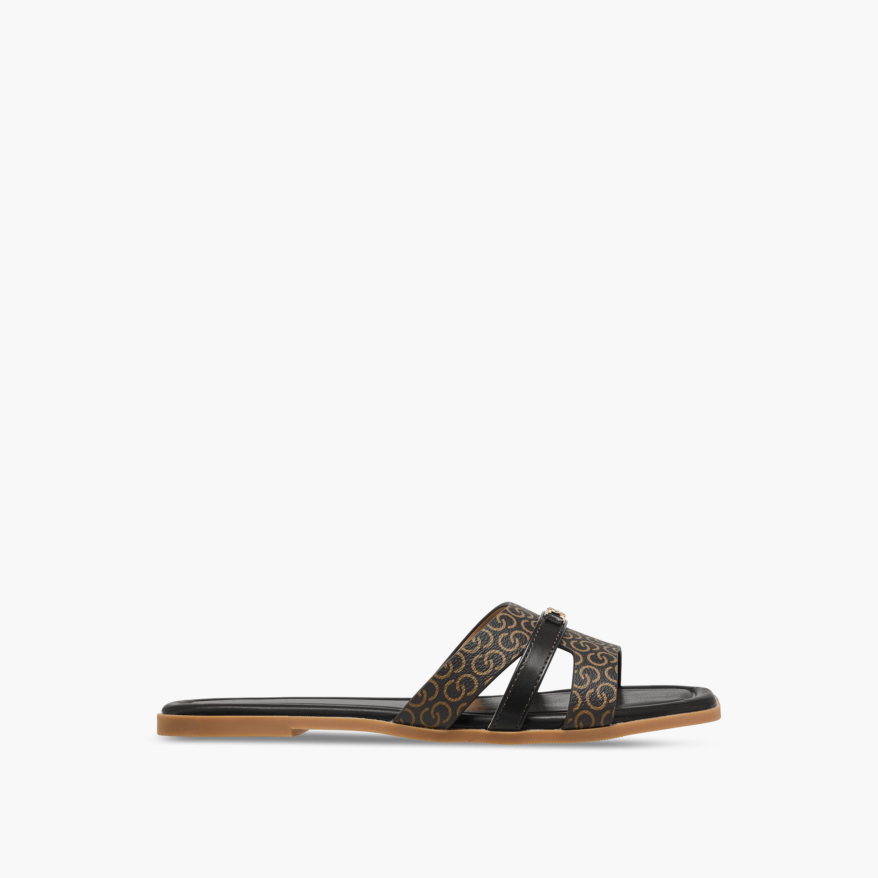 Celeste Women Monogram Print Flat Sandals-women-shoes-flats-sandals-image-3