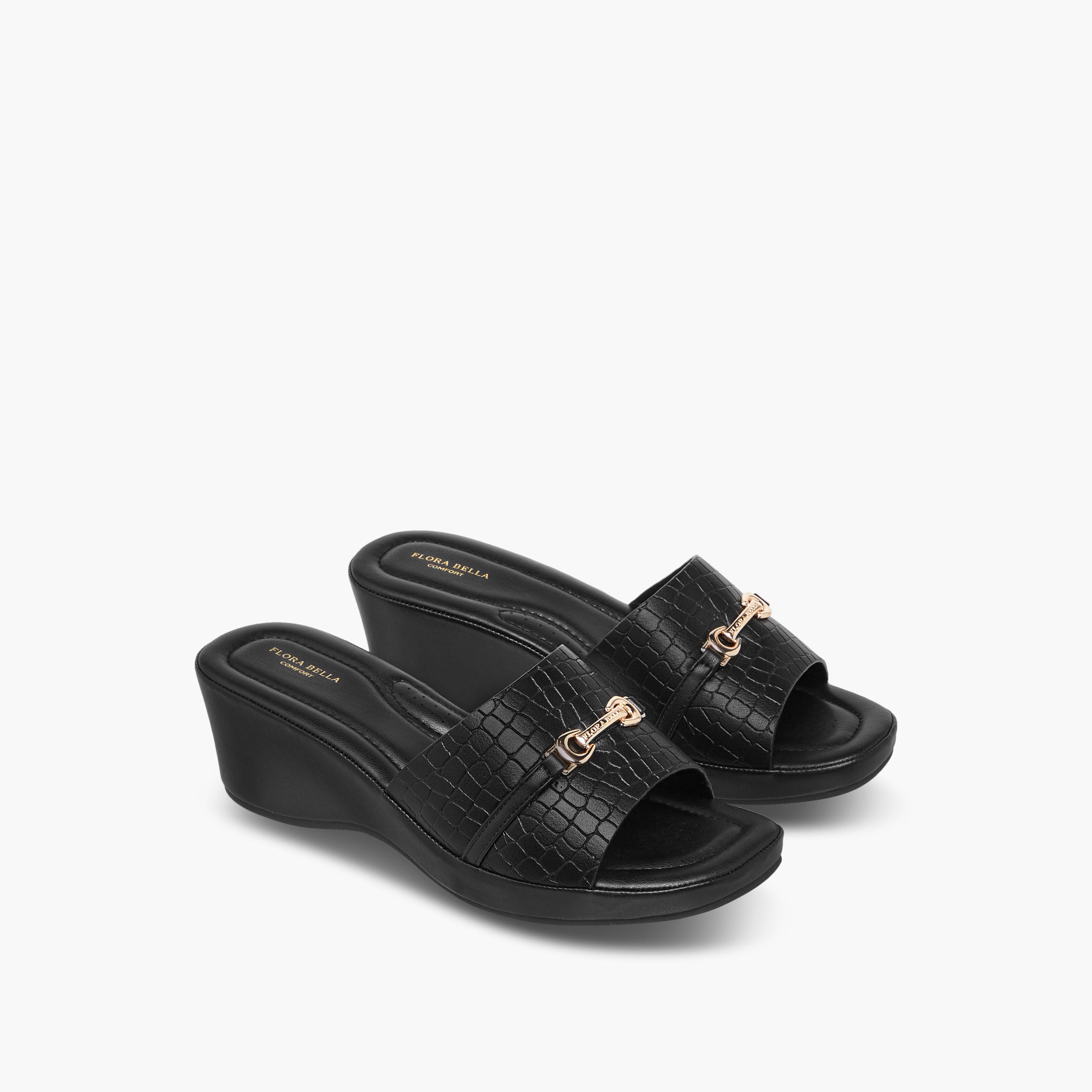 Flora Bella Women Animal Textured Slip-On Sandals-women-shoes-sandals-heeled-image-1